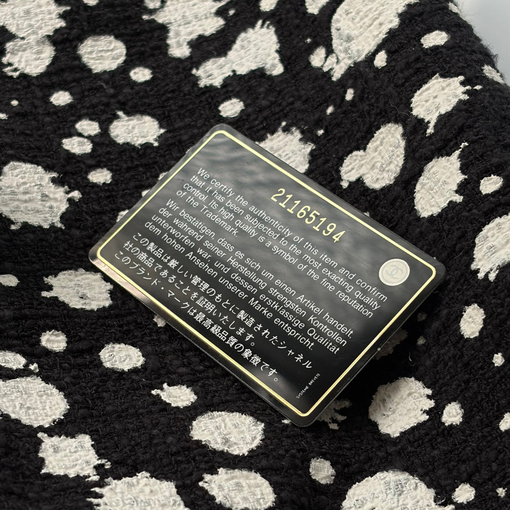Chanel Paint Splatter Tweed Flap Bag