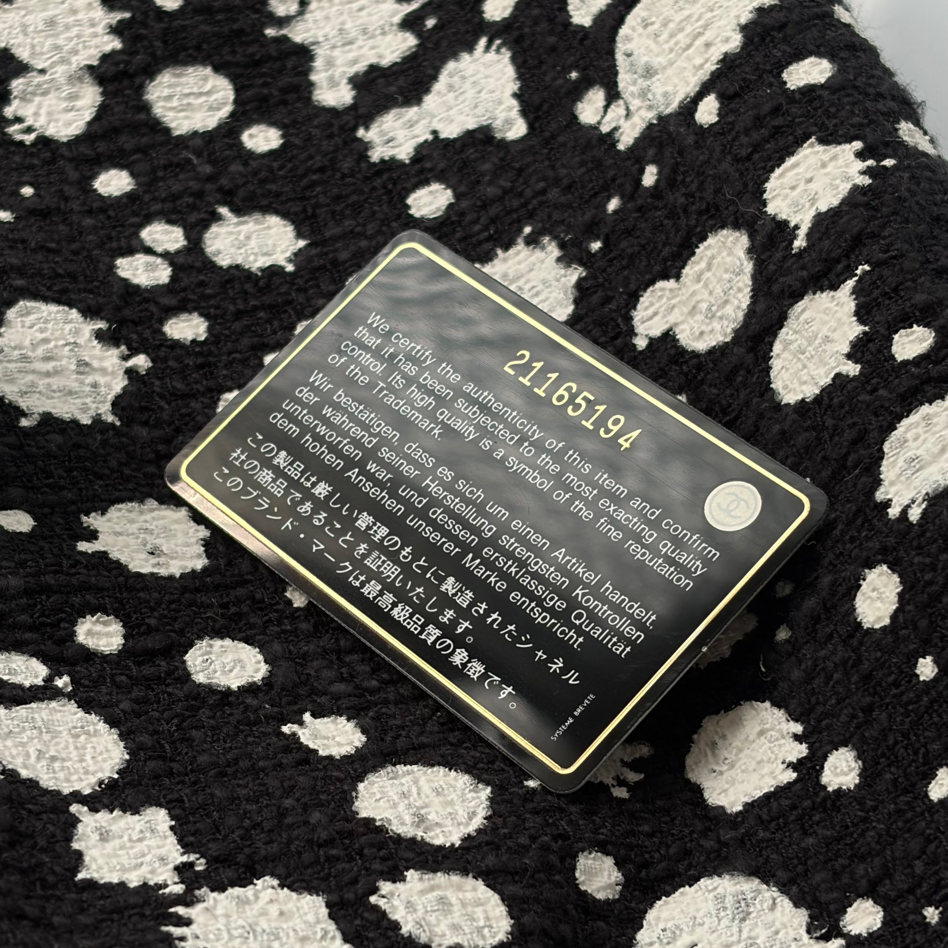 Chanel Paint Splatter Tweed Flap Bag