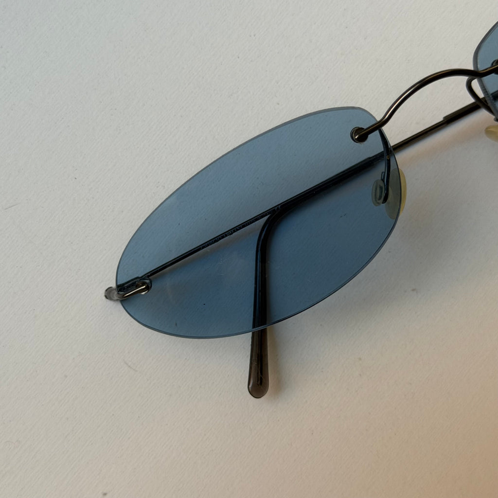 Giorgio Armani 90s Blue Sunglasses