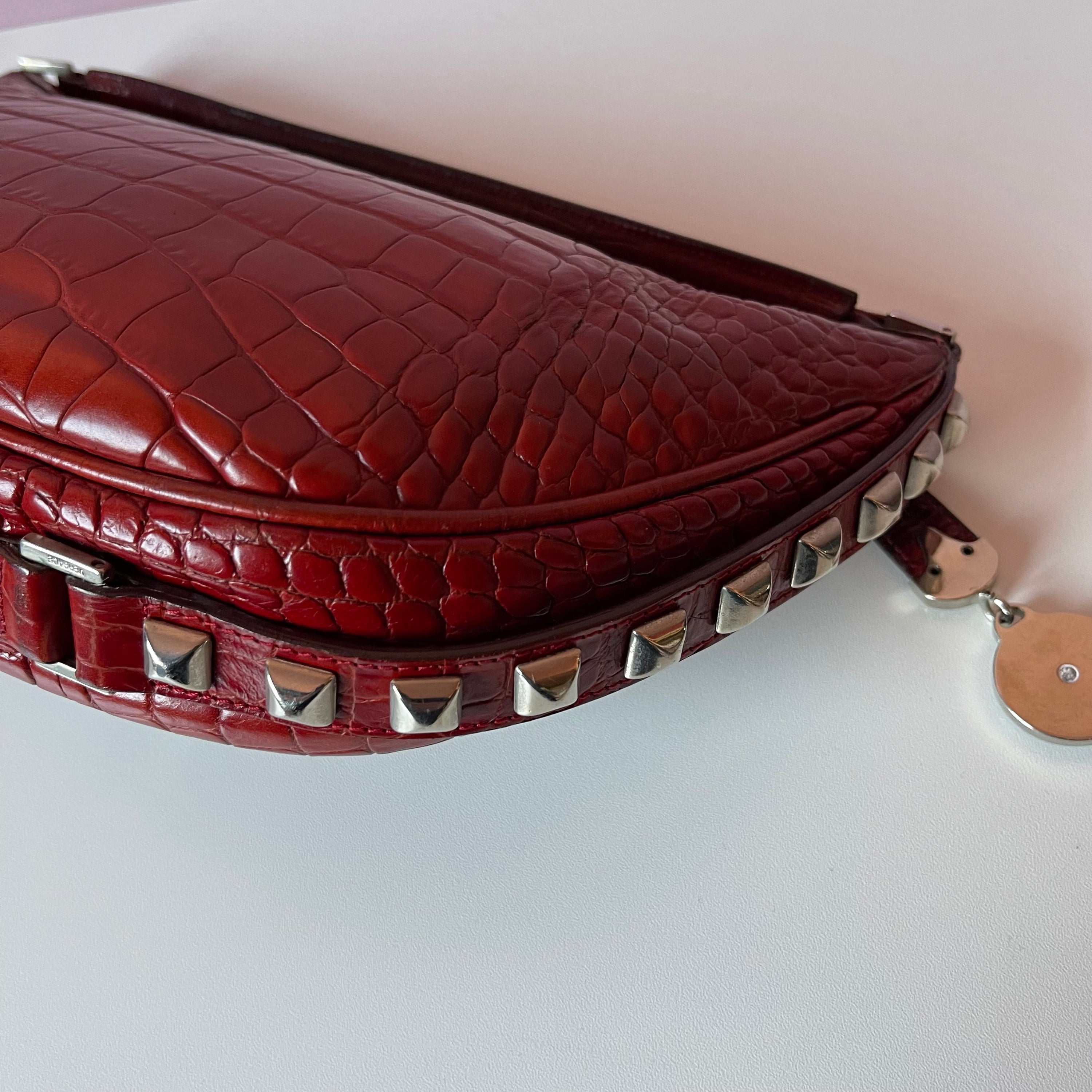 Versace Moon Croco Shoulder Bag