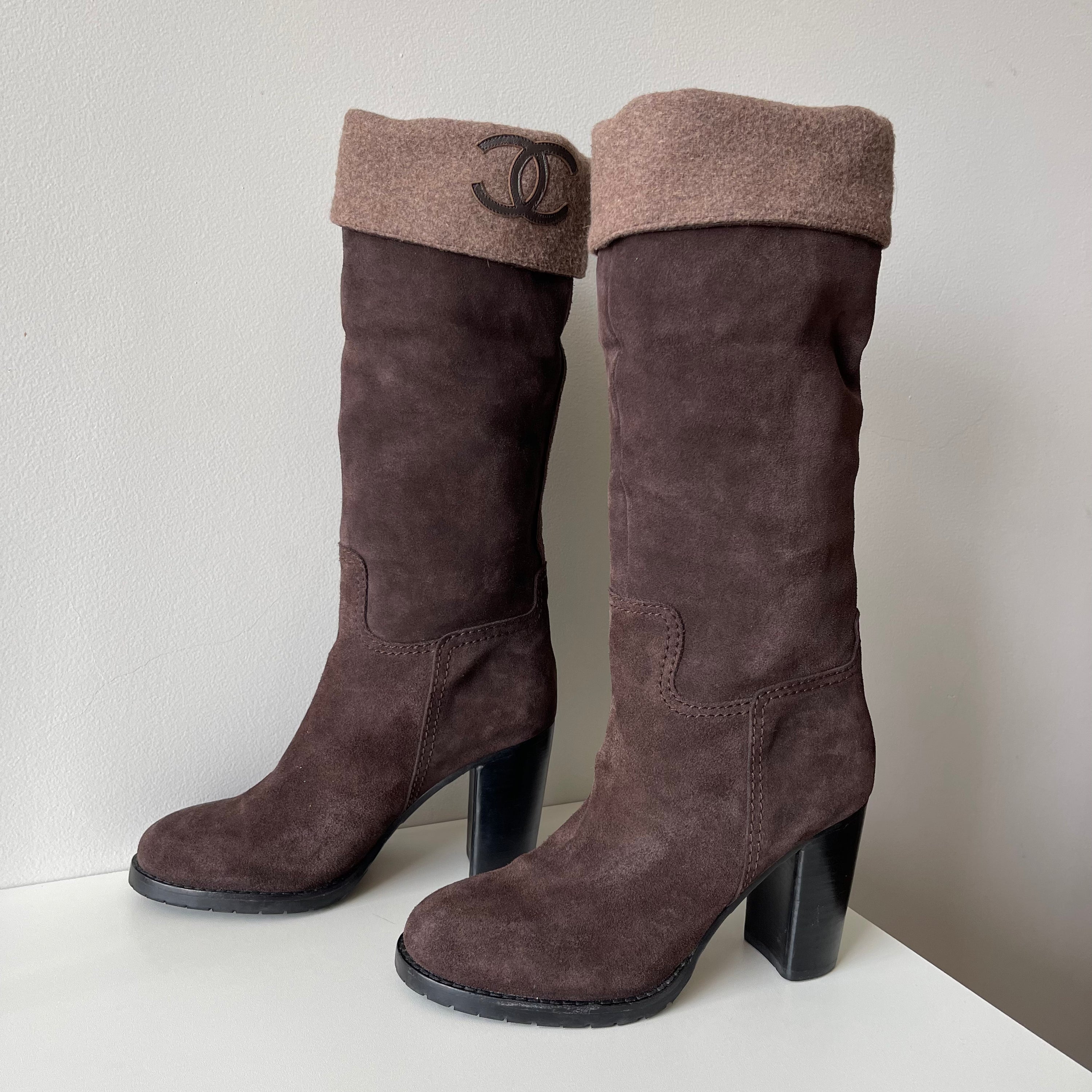Chanel Suede Boots
