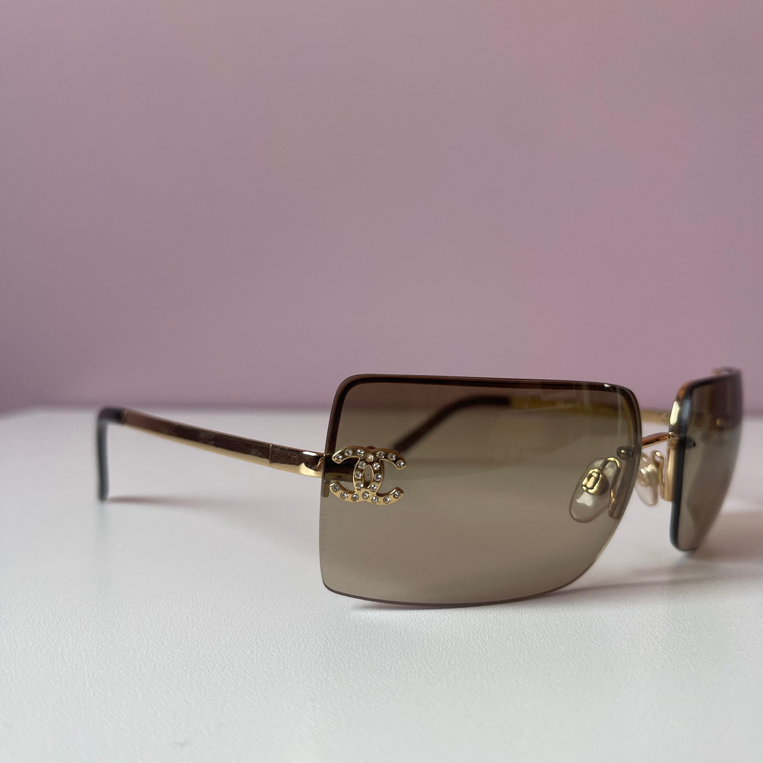 Chanel 4092-B Crystal Logo sunglasses