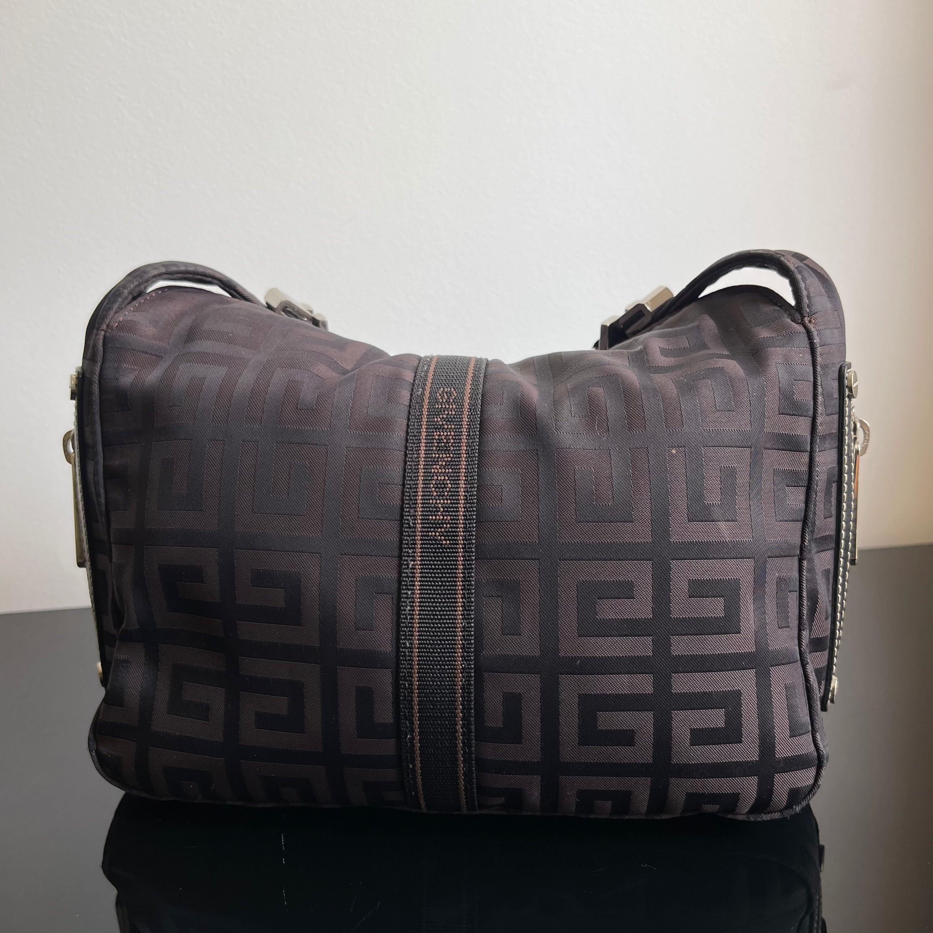 Givenchy Vintage Dark Brown Logo Hobo Bag