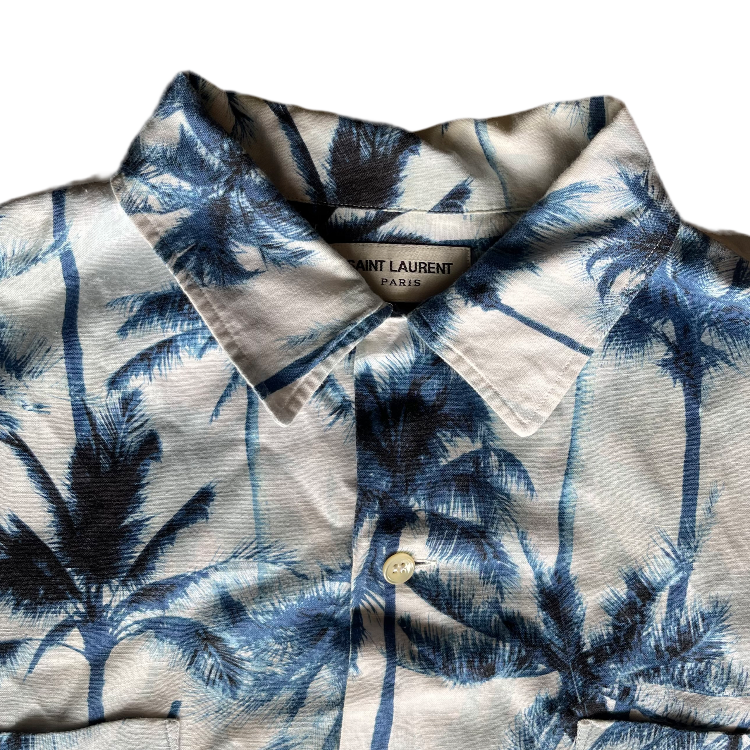 Yves Saint Laurent SS16 Palm Tree Hawaiian Shirt