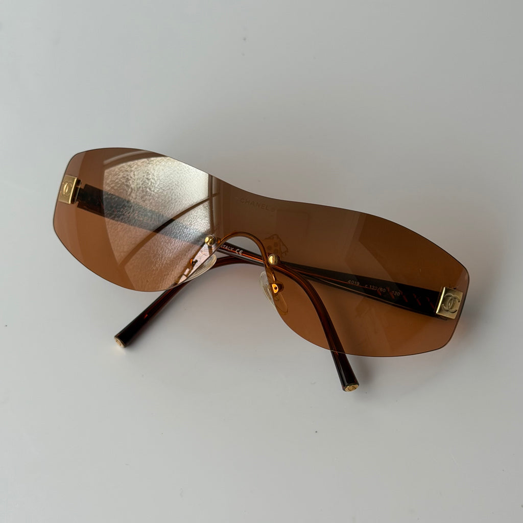 Chanel 2000s Orange Sunglasses