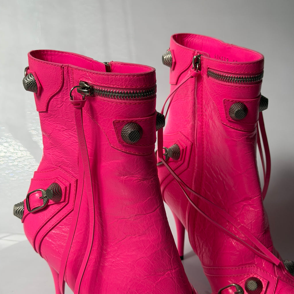 Balenciaga Cagole Pink Boots
