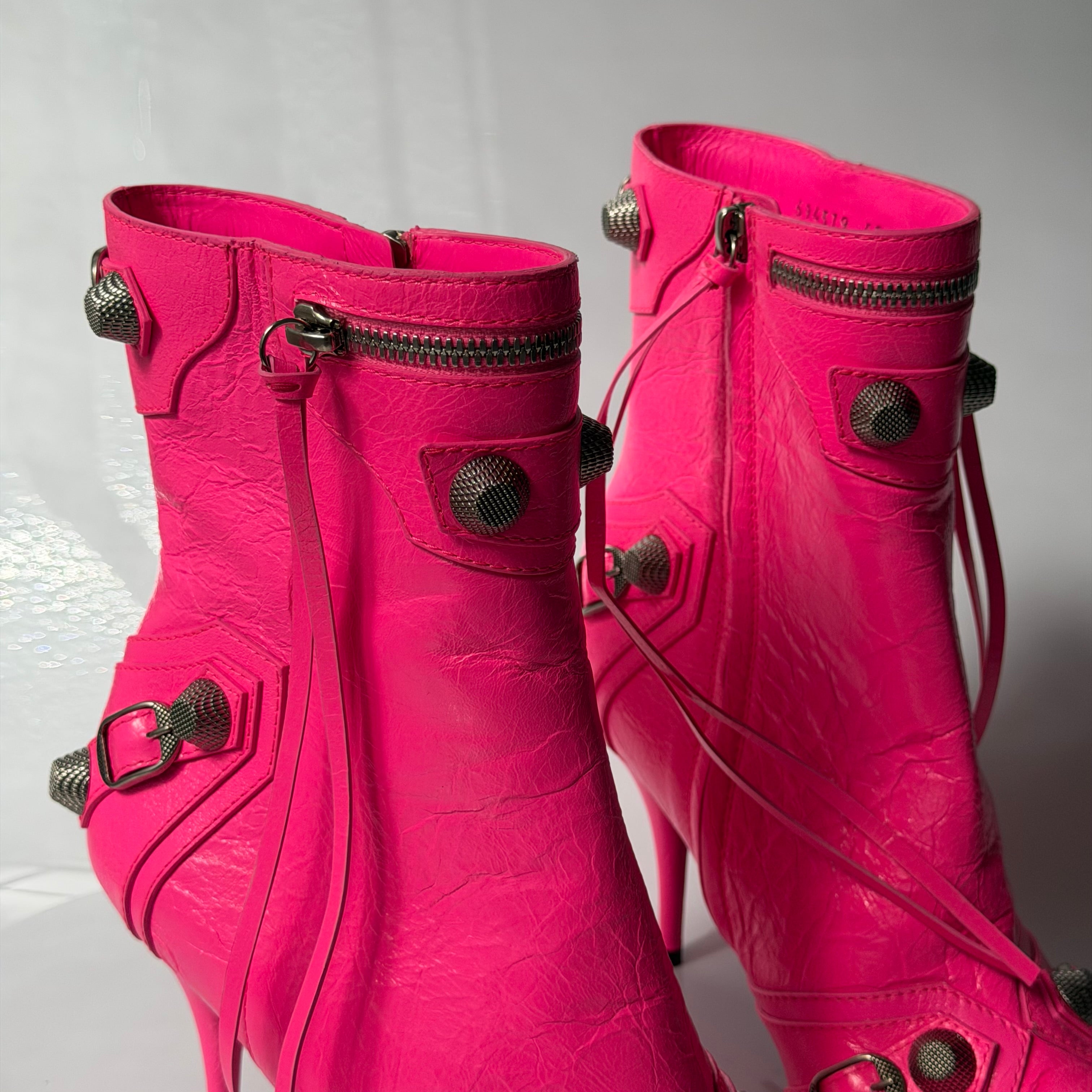Balenciaga Cagole Pink Boots