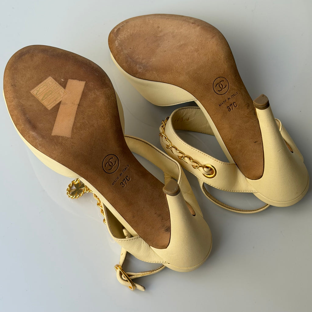 Chanel Charms Logo Sandals