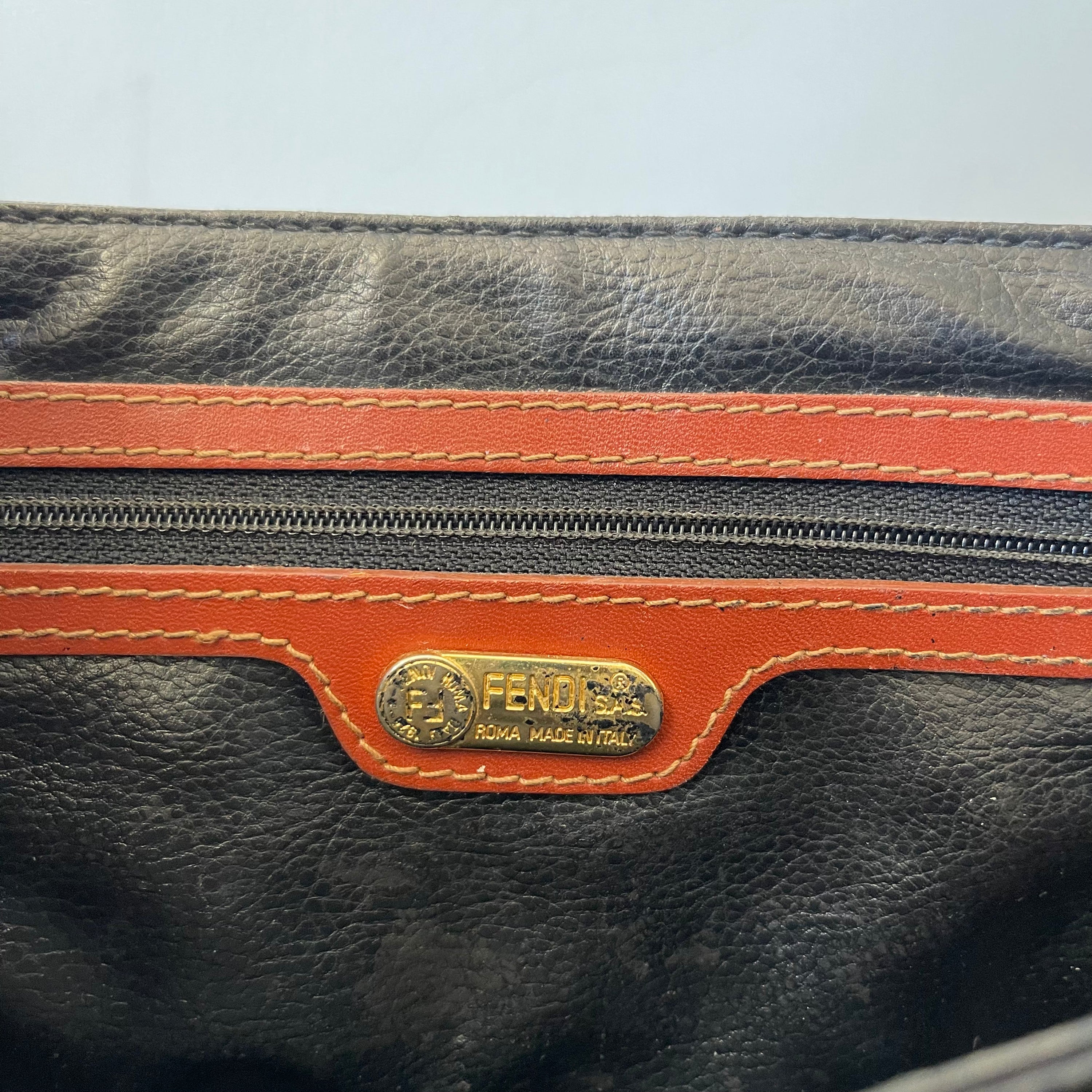 Fendi Monogram Vintage Messenger Bag