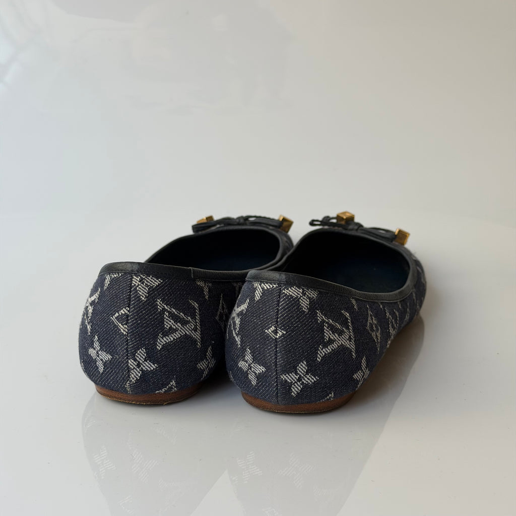 Louis Vuitton Denim Monogram Flats