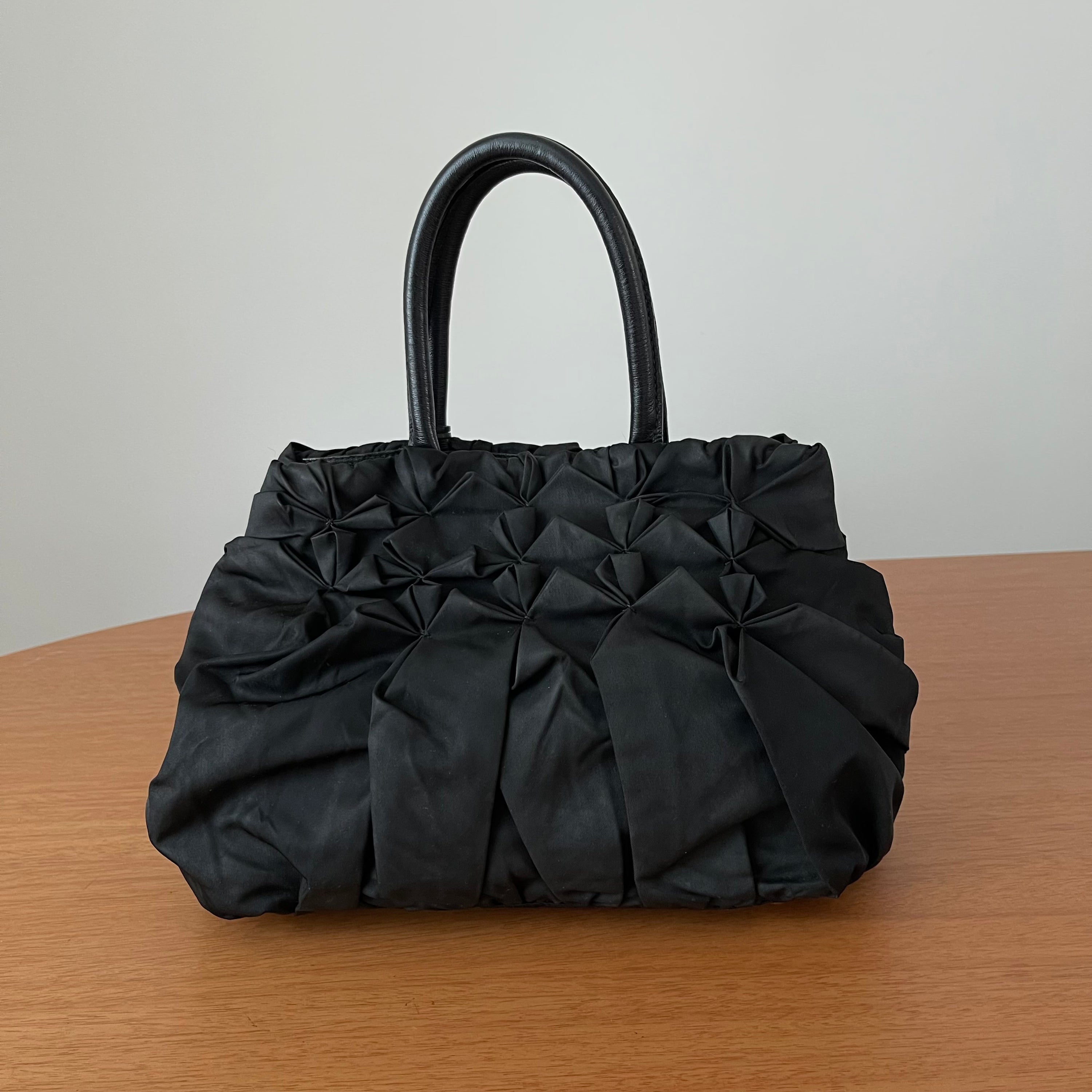 Prada Nylon Origami Pleated Tote