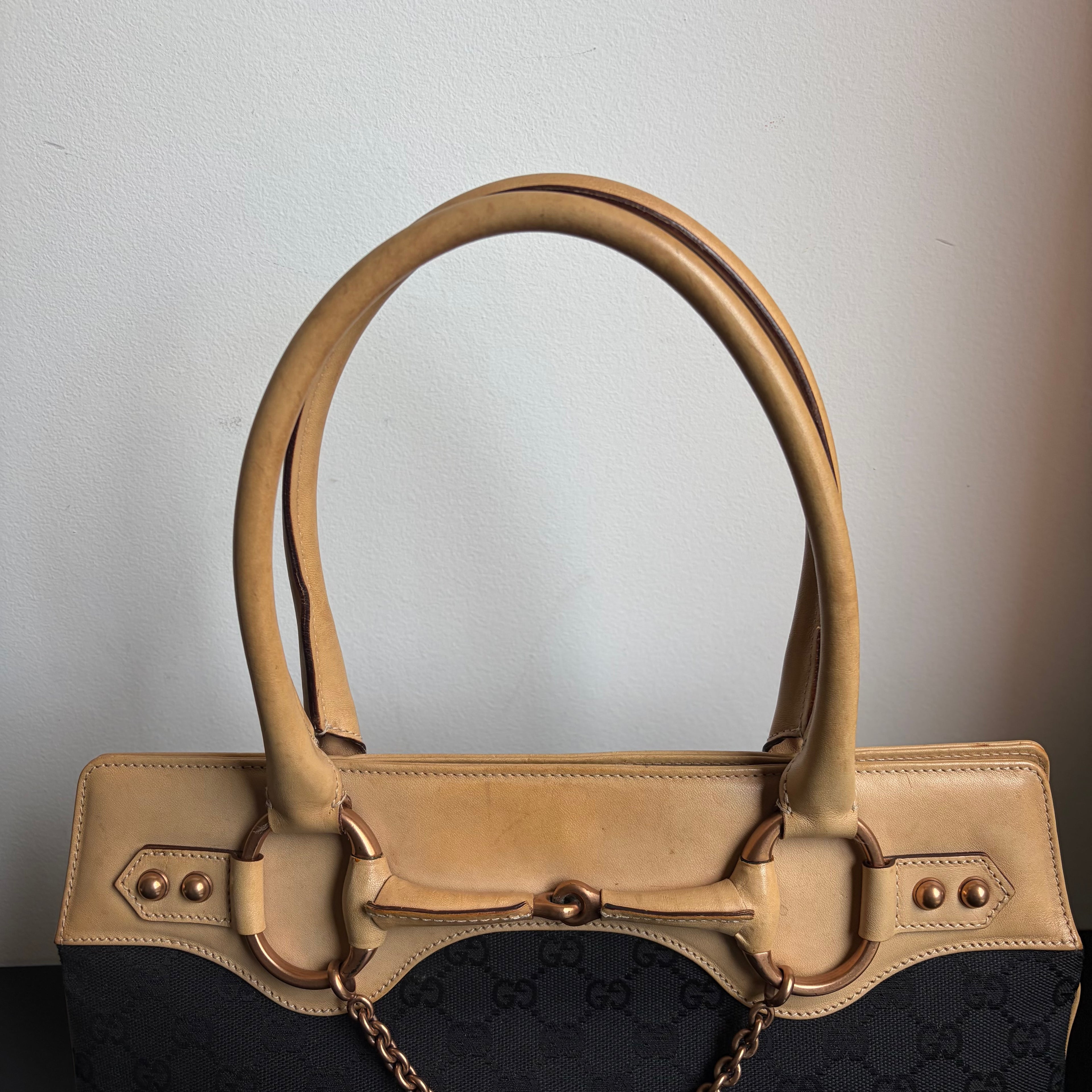 Gucci by Tom Ford GG Canvas Horsebit Chain Bag