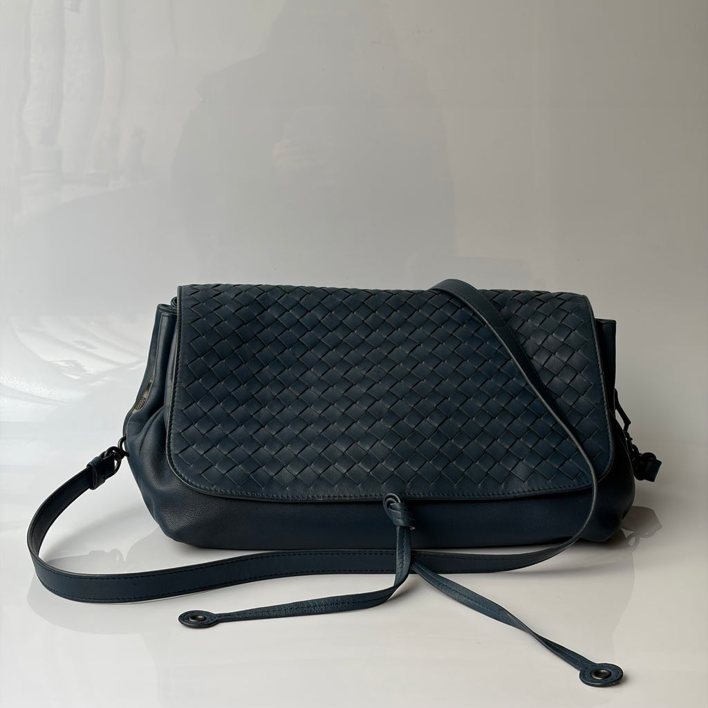 Bottega Veneta Intrecciato Flap Bag