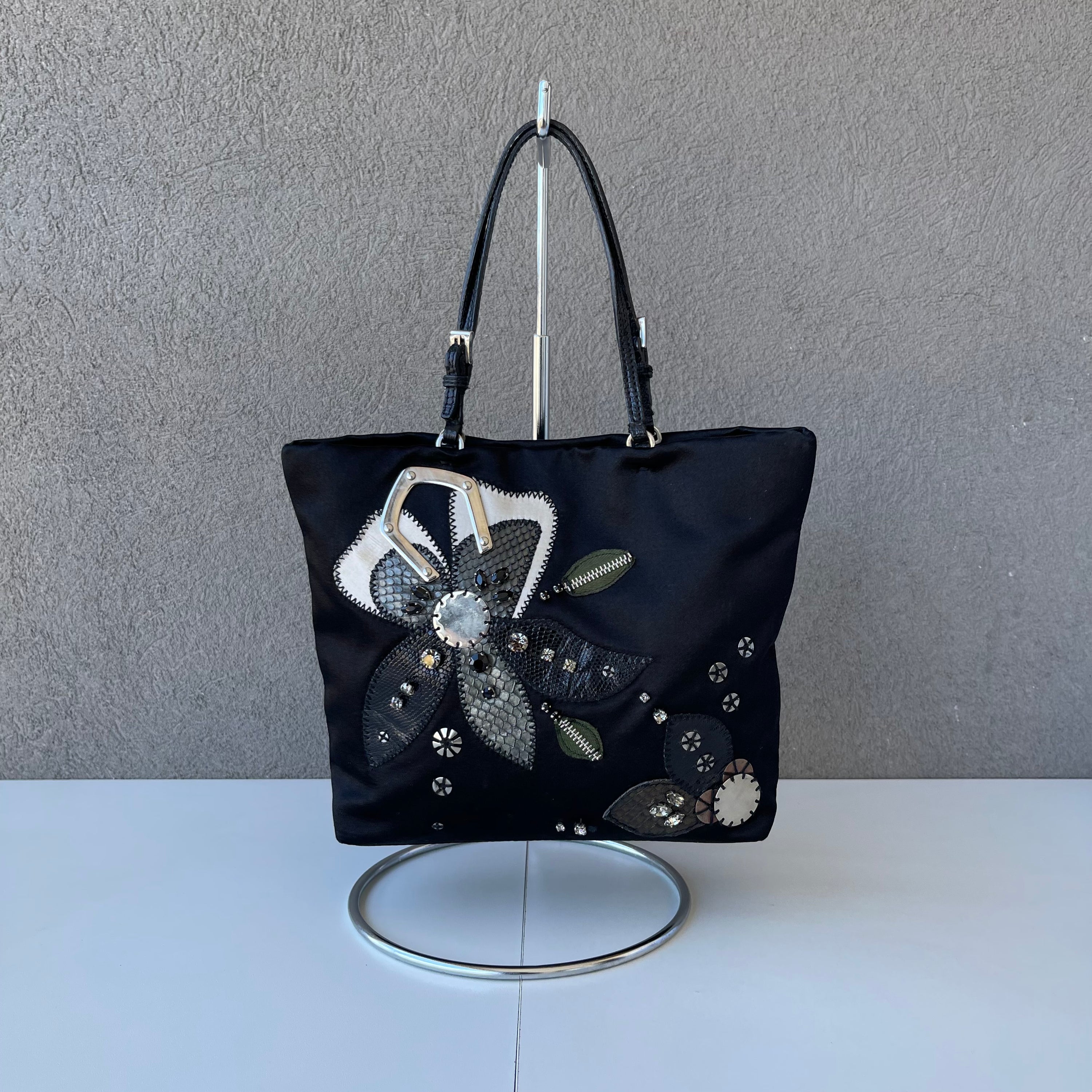 Prada Mini Satin Tote Bag
