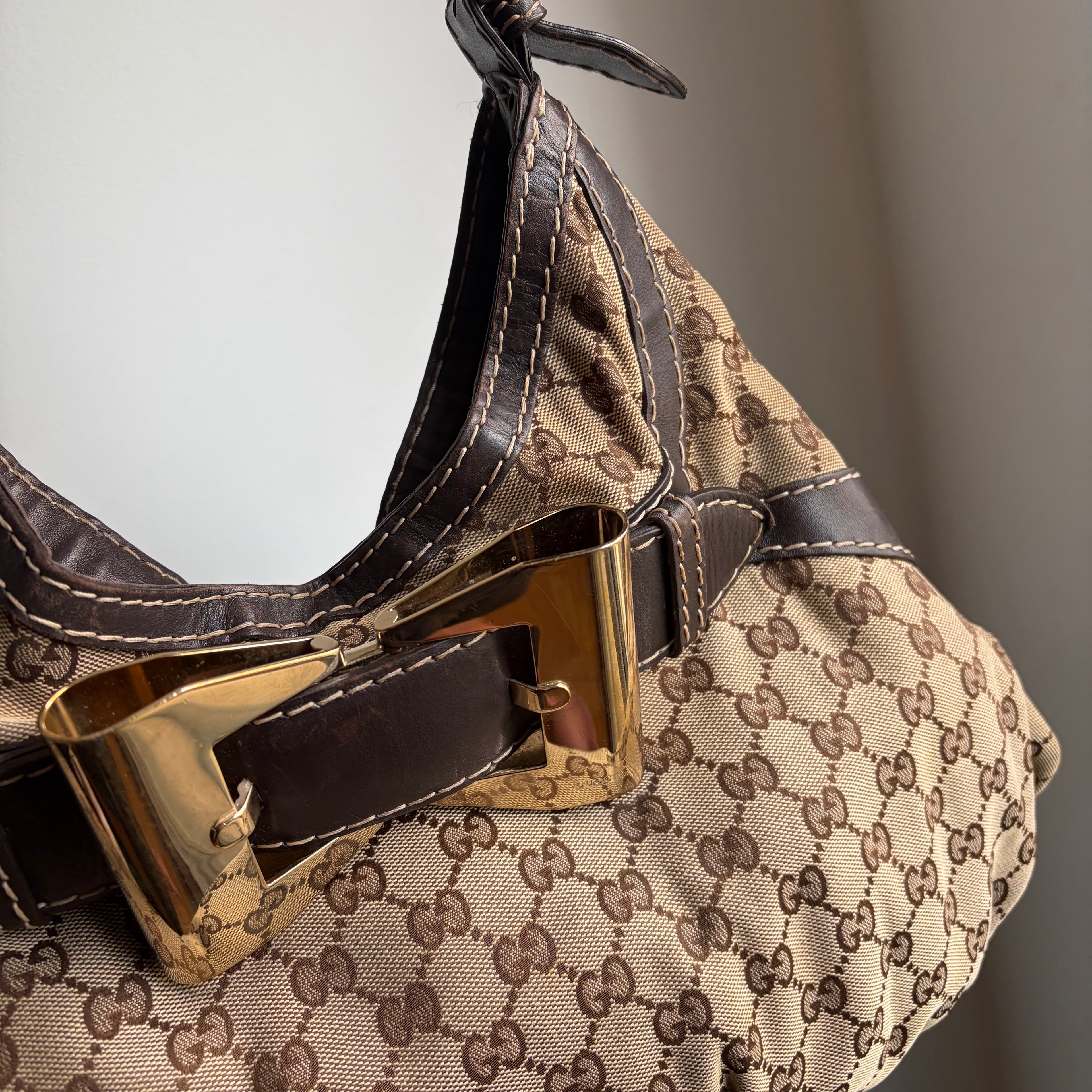 Gucci Monogram Queen Hobo Bag