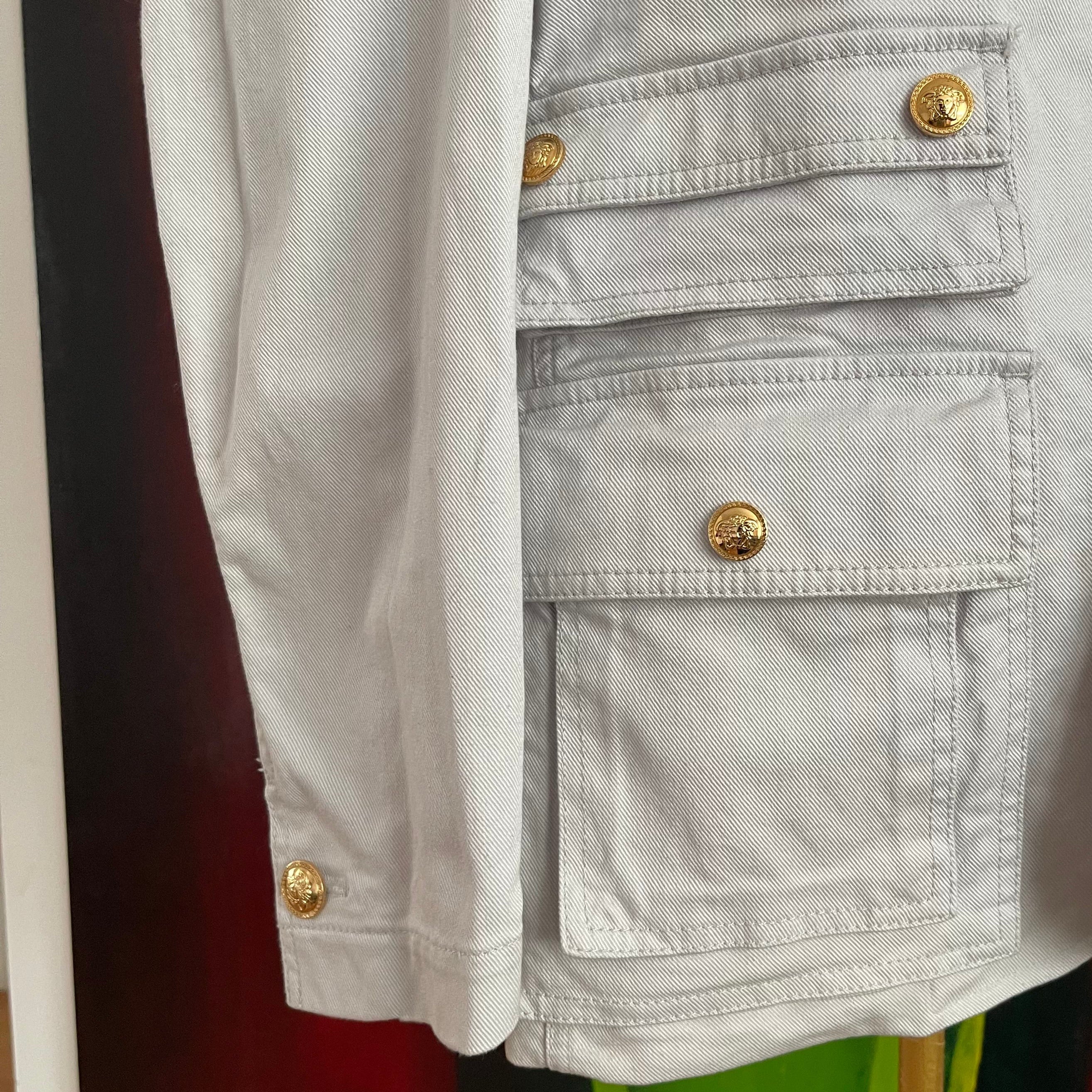 Versace Denim Medusa Blazer