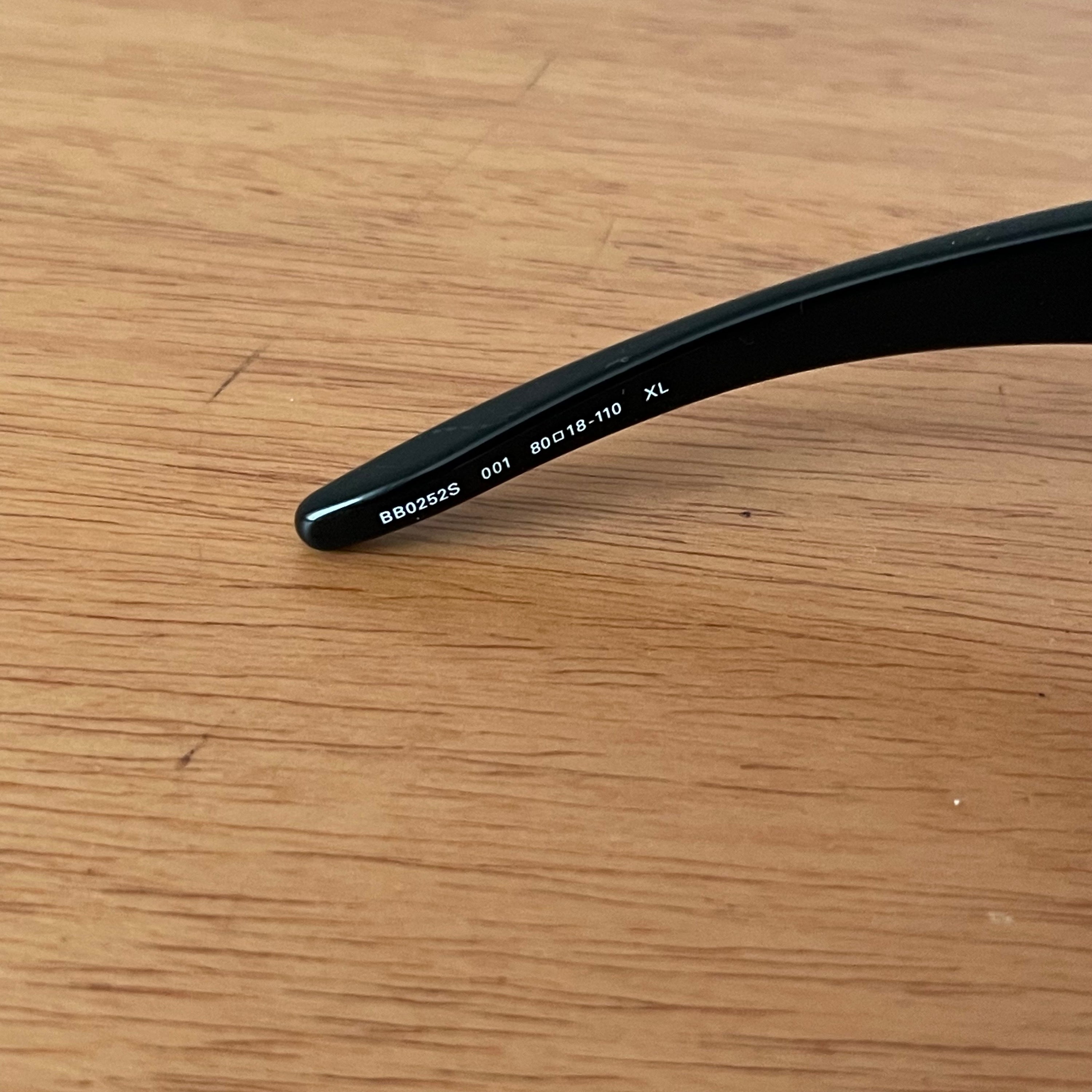 Balenciaga Black Skin Cat XXL Sunglasses