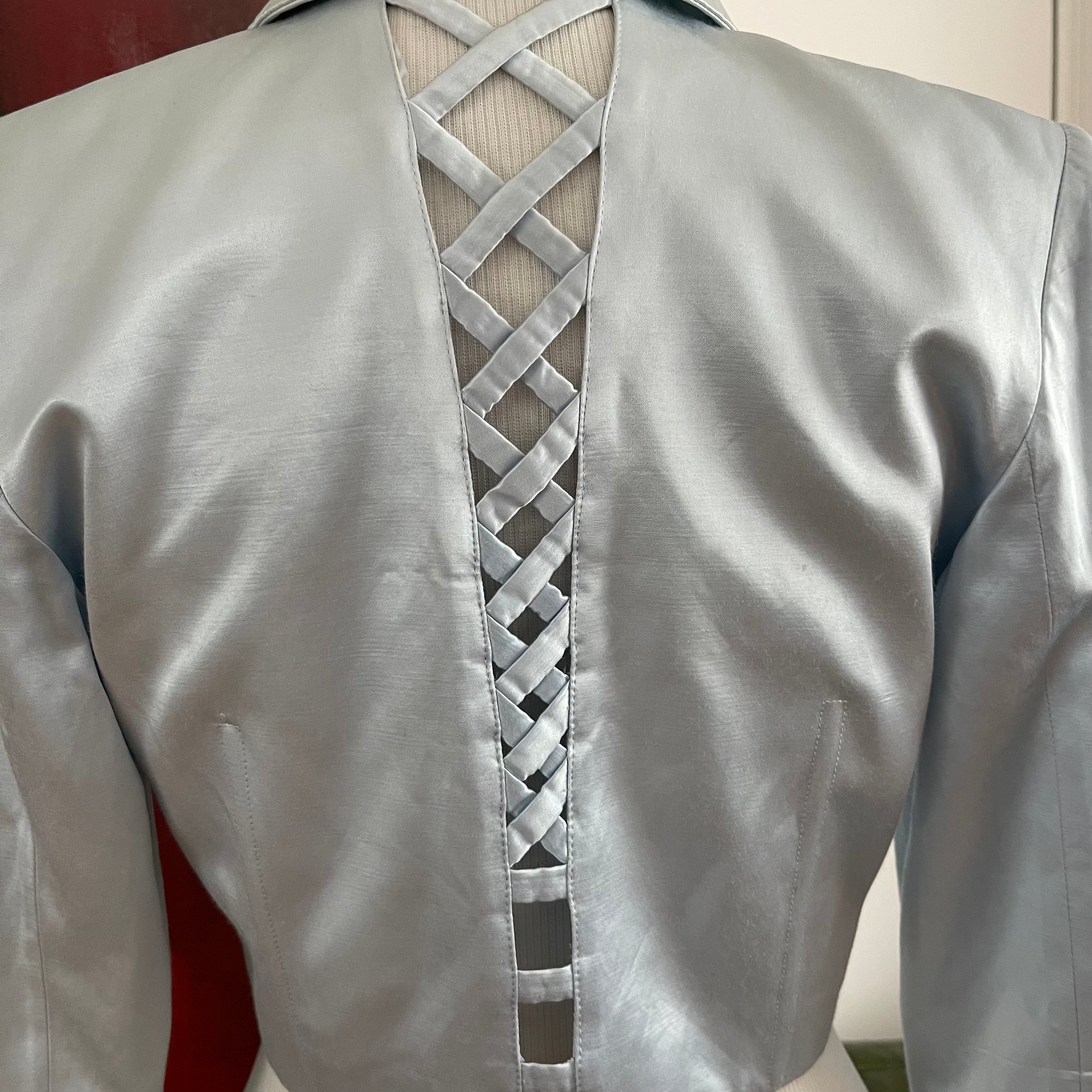 Versus by Gianni Versace Satin Blazer + Pants