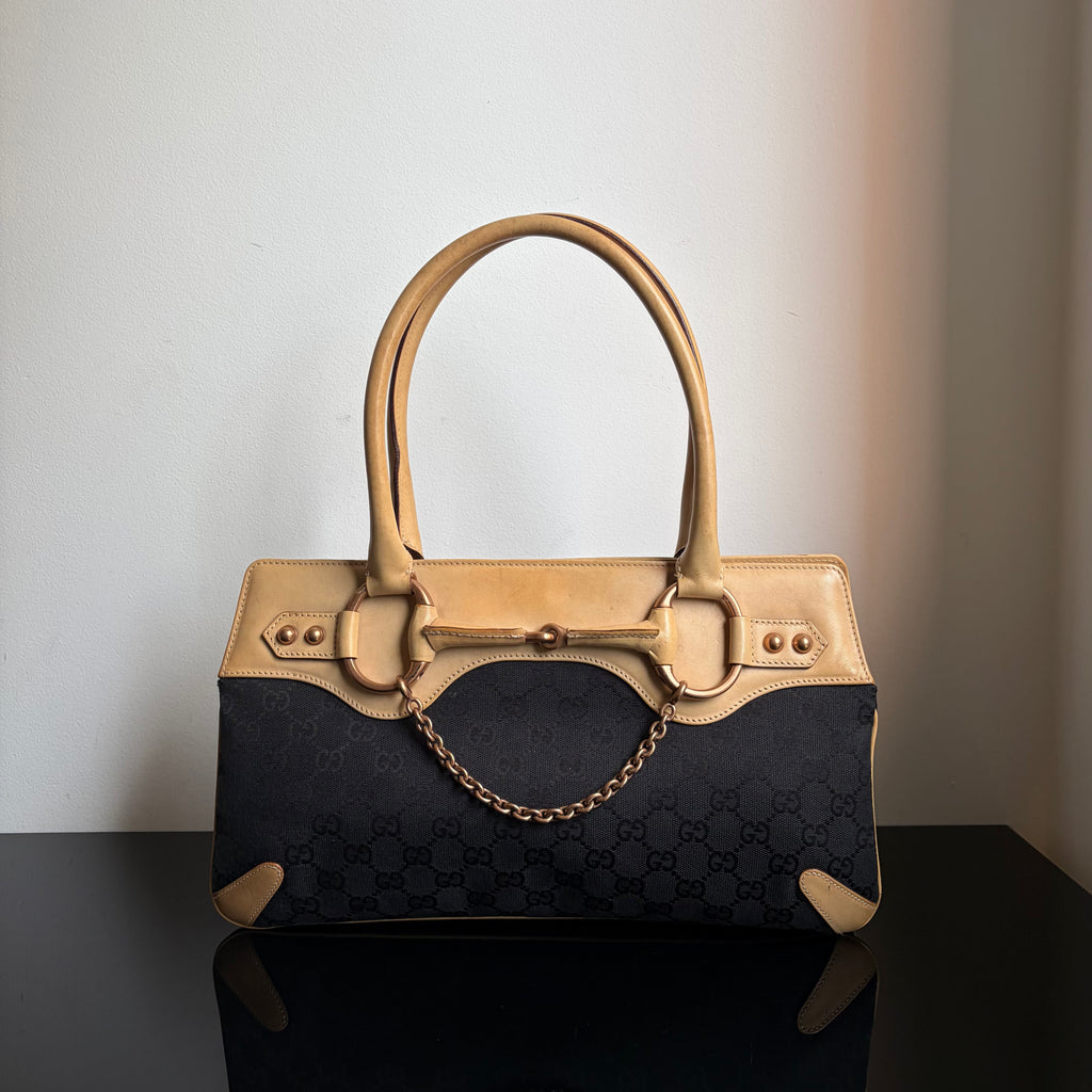 Gucci by Tom Ford GG Canvas Horsebit Chain Bag
