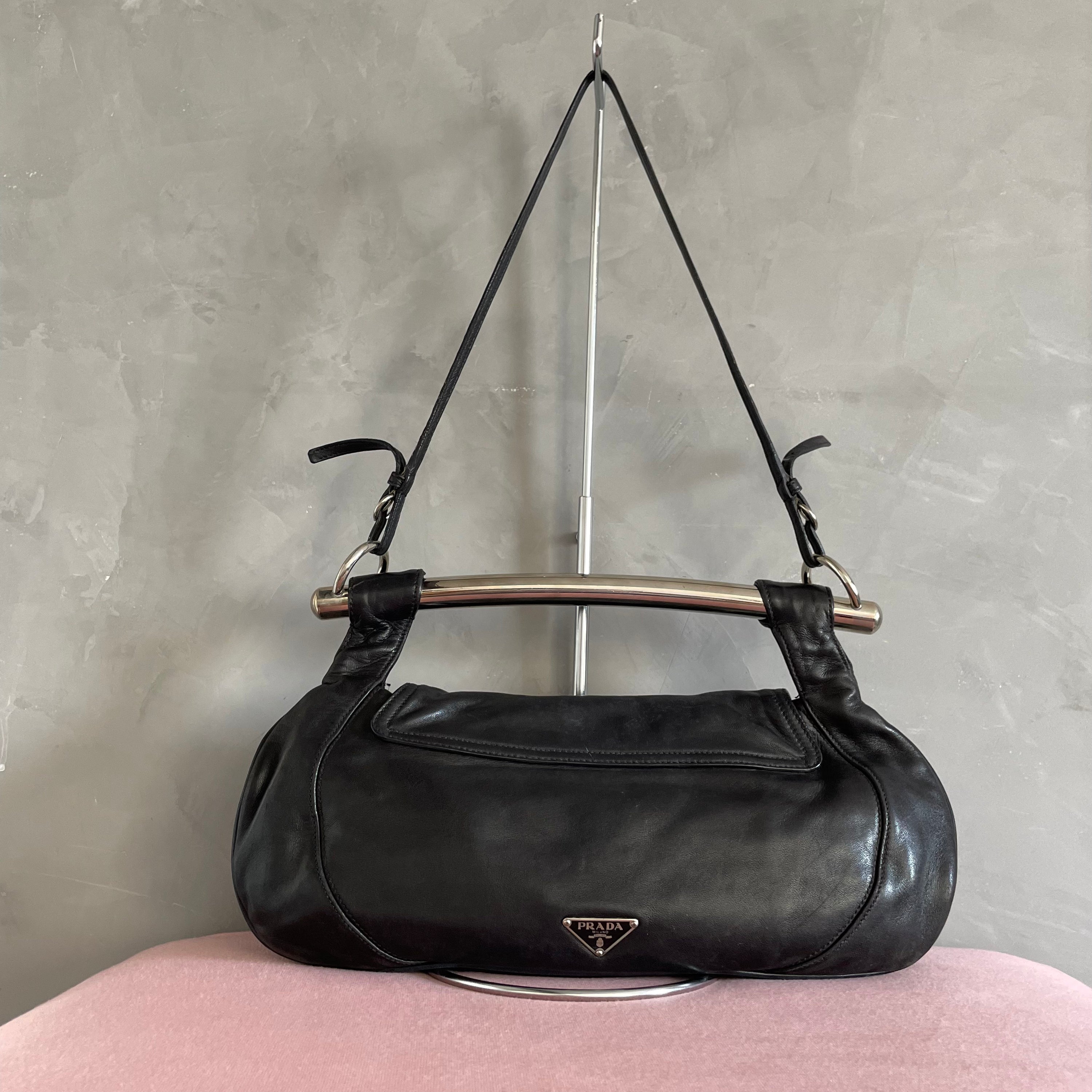 Prada Metal Handle Bag