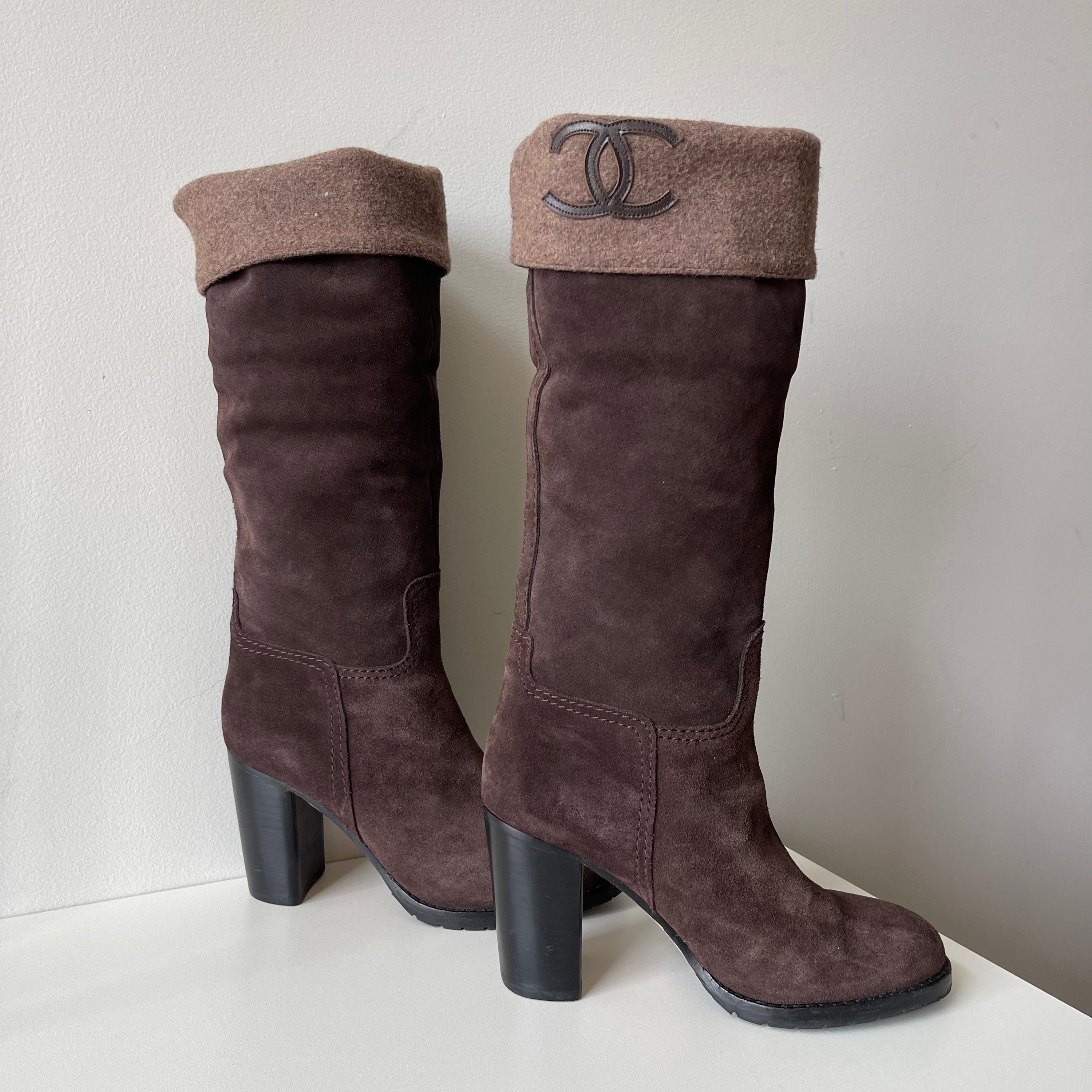 Chanel Suede Boots