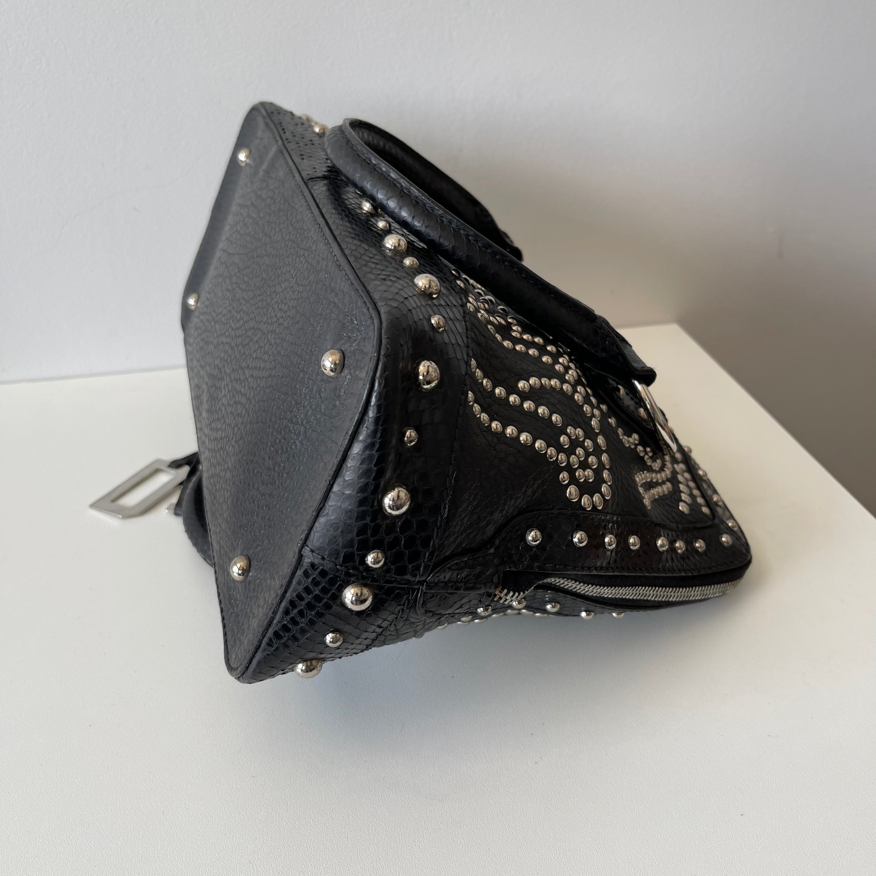 Dolce & Gabbana Studded Python Bag