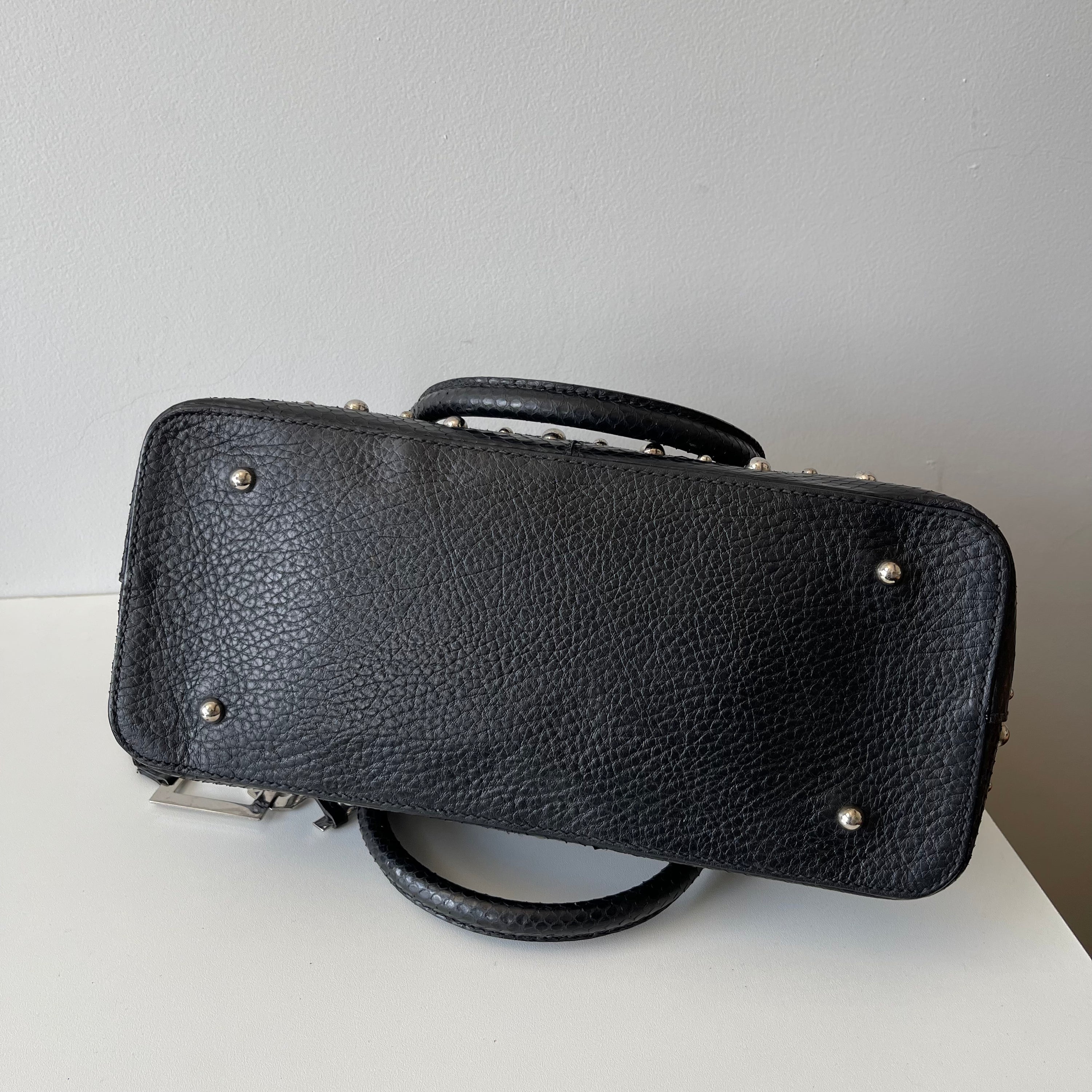 Dolce & Gabbana Studded Python Bag