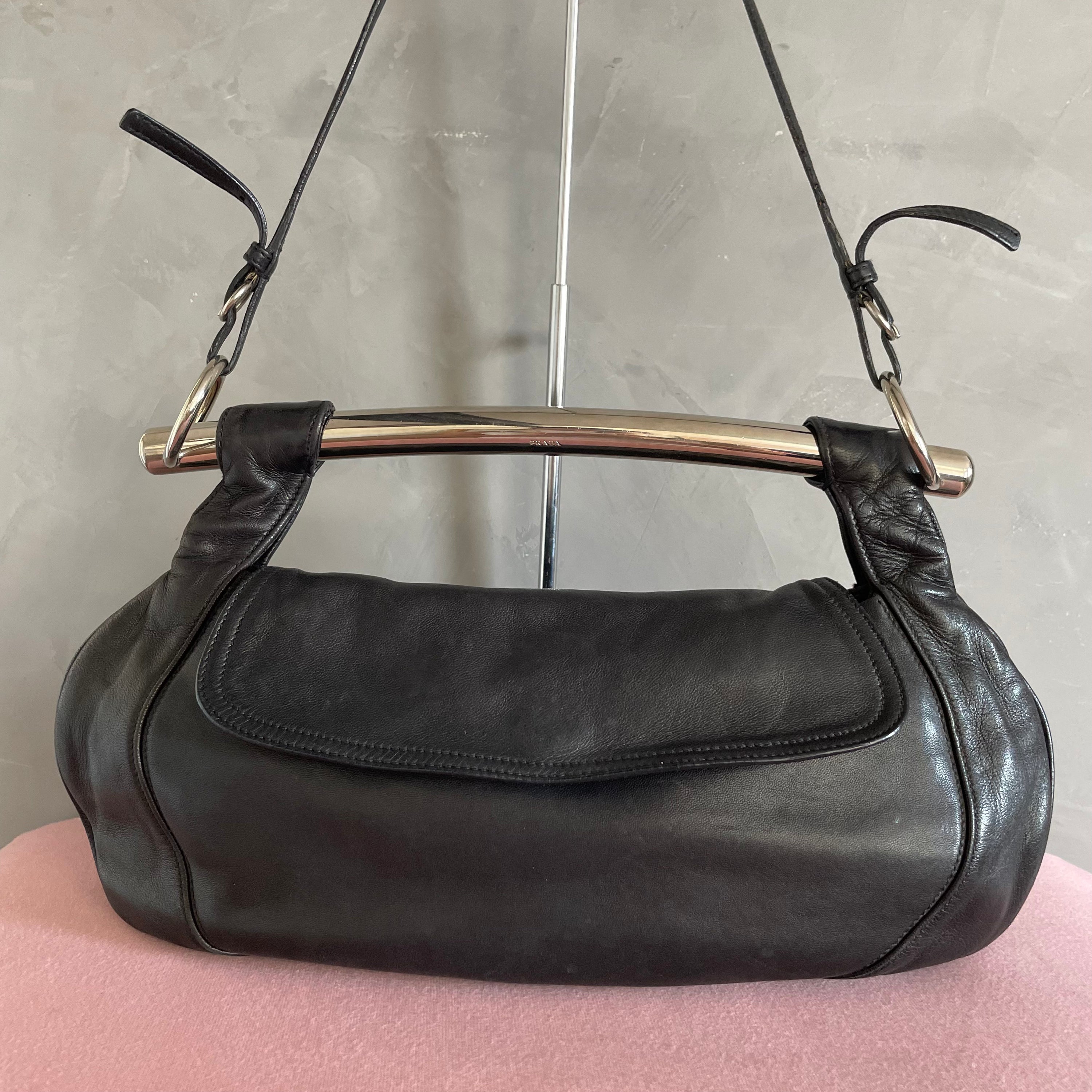 Prada Metal Handle Bag