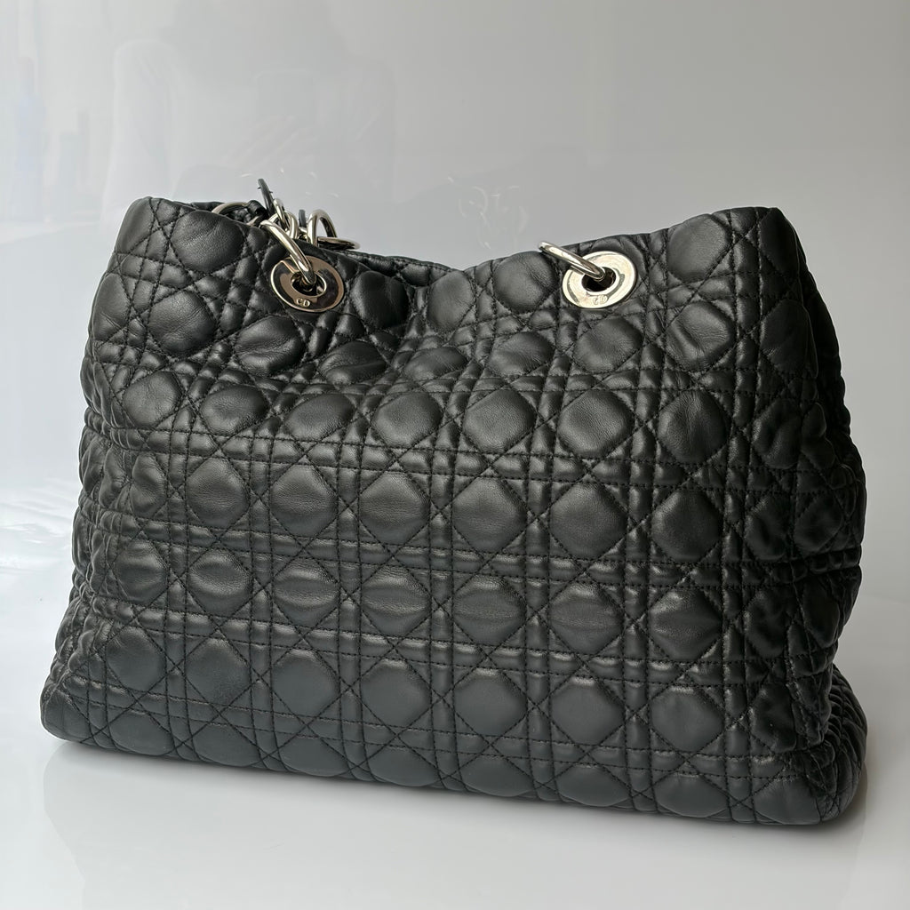 Christian Dior Soft Shopping Tote Cannage