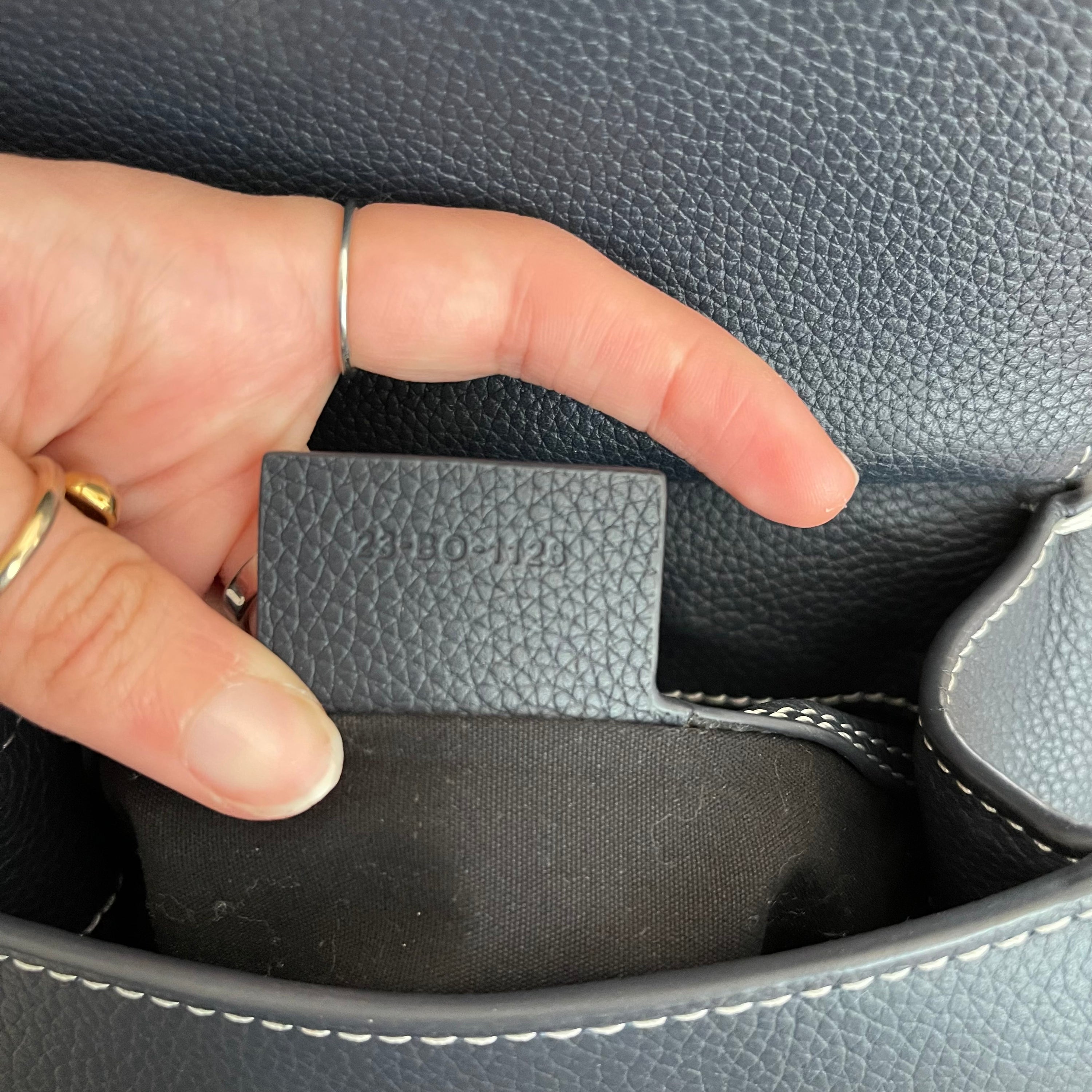 Christian Dior Gallop Sling Bag Deep Blue Marine Calfskin Backpack