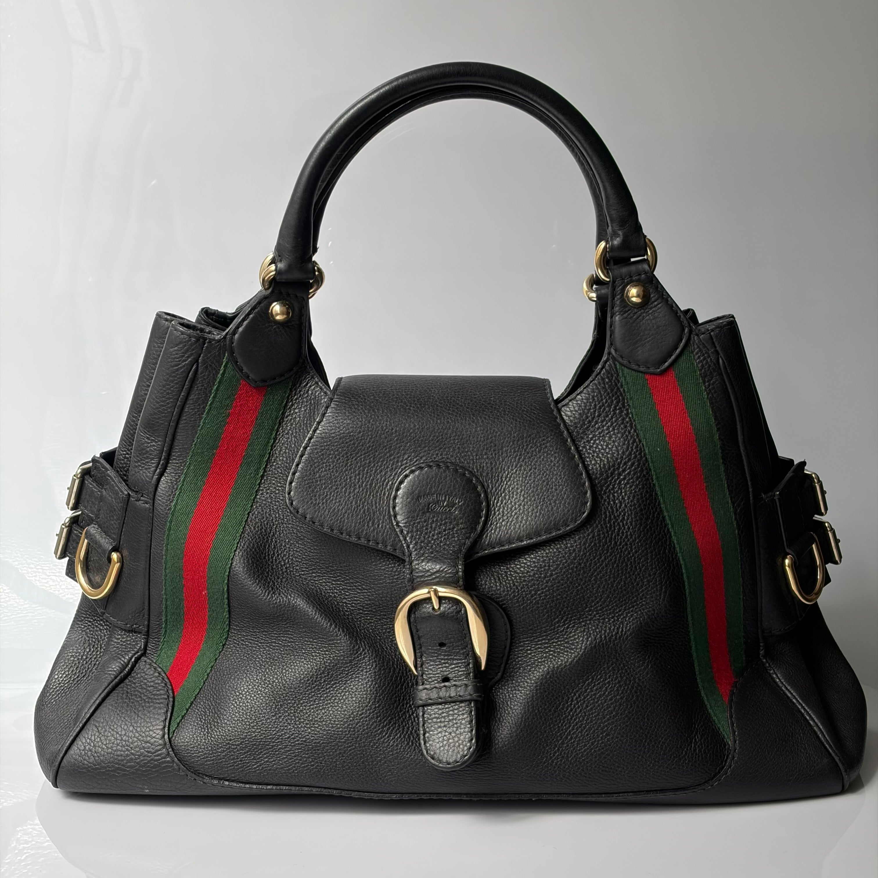 Gucci Heritage Stripe Leather Bag