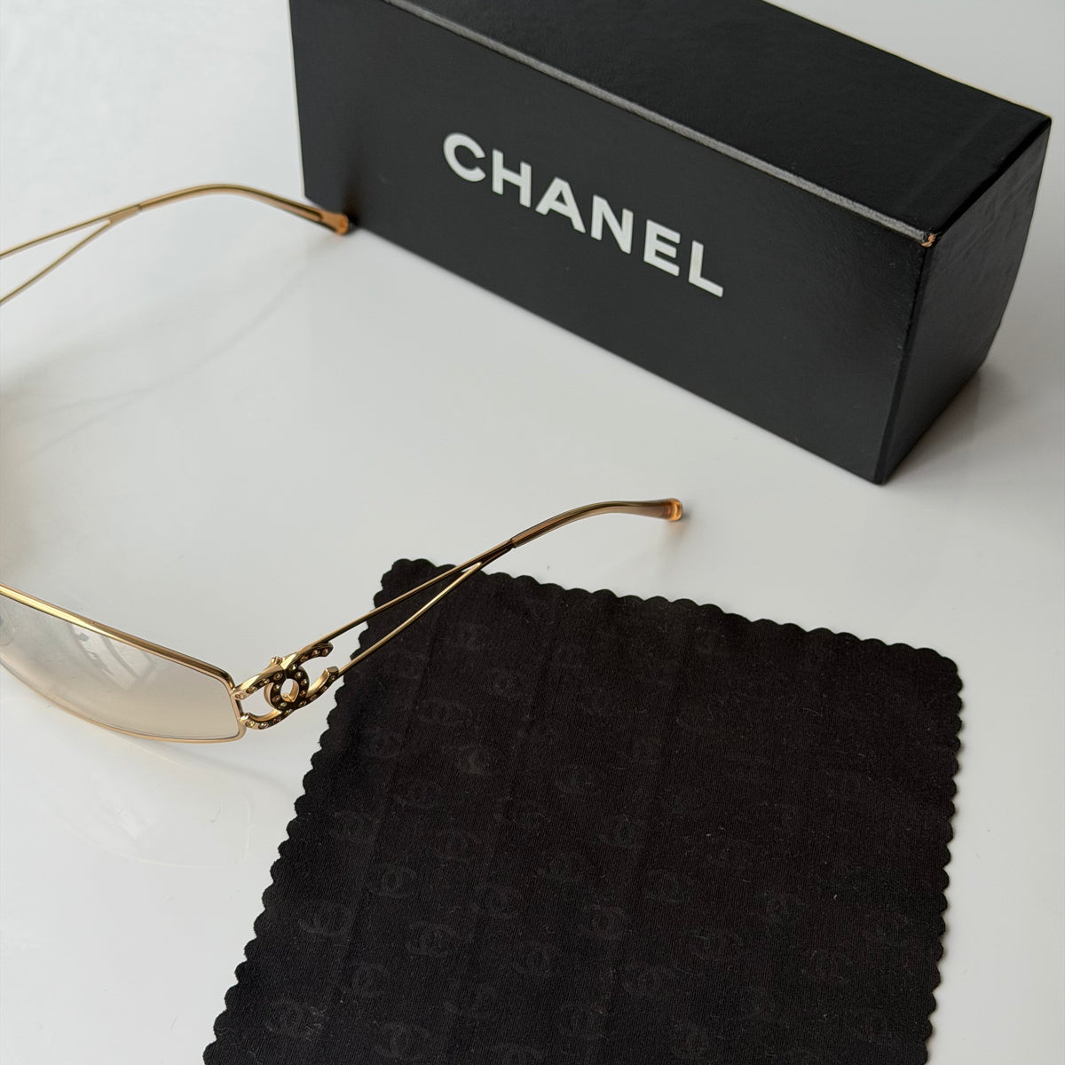 Chanel 2000s Crystal Sunglasses