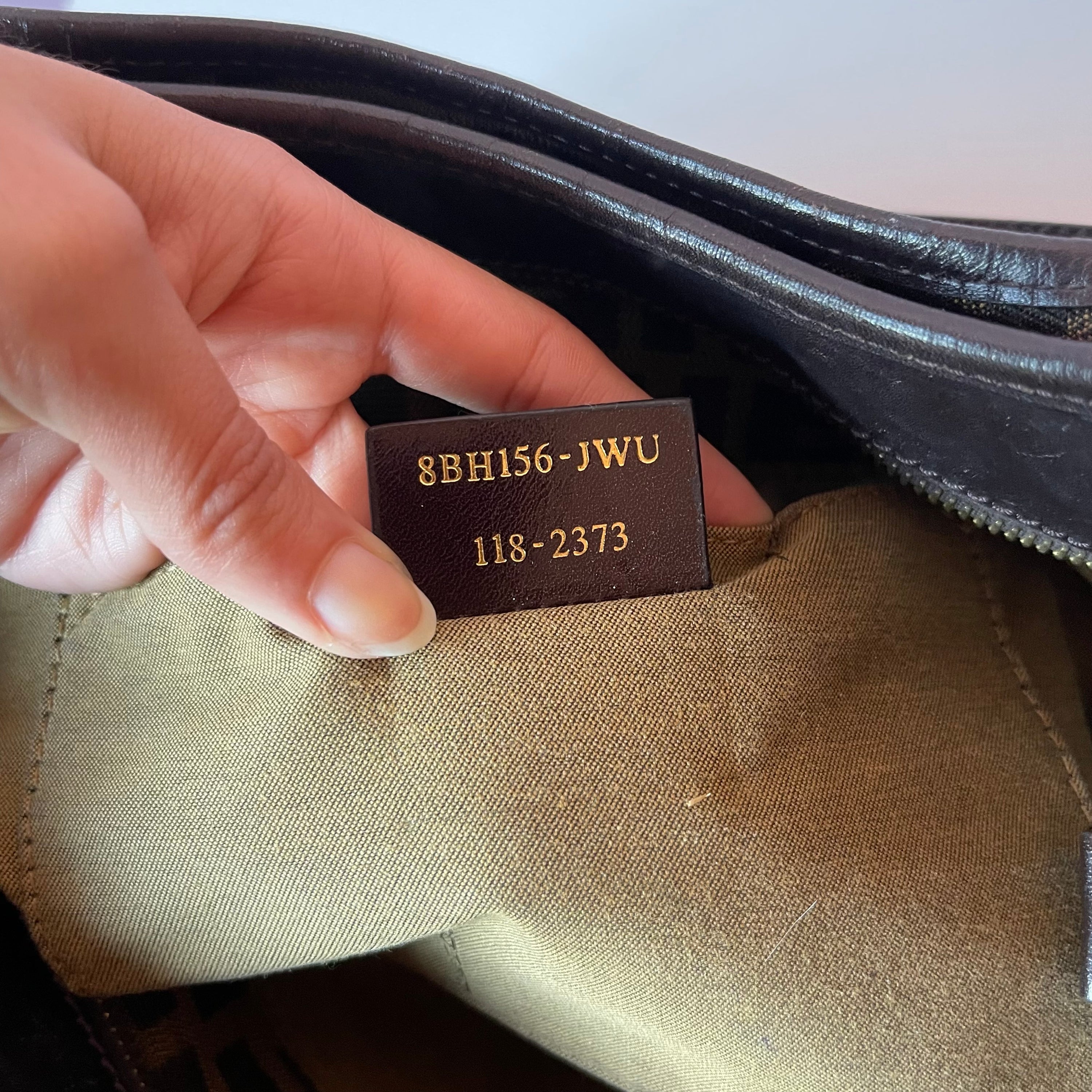 Fendi Zucca Chef Shopping Shoulder Bag