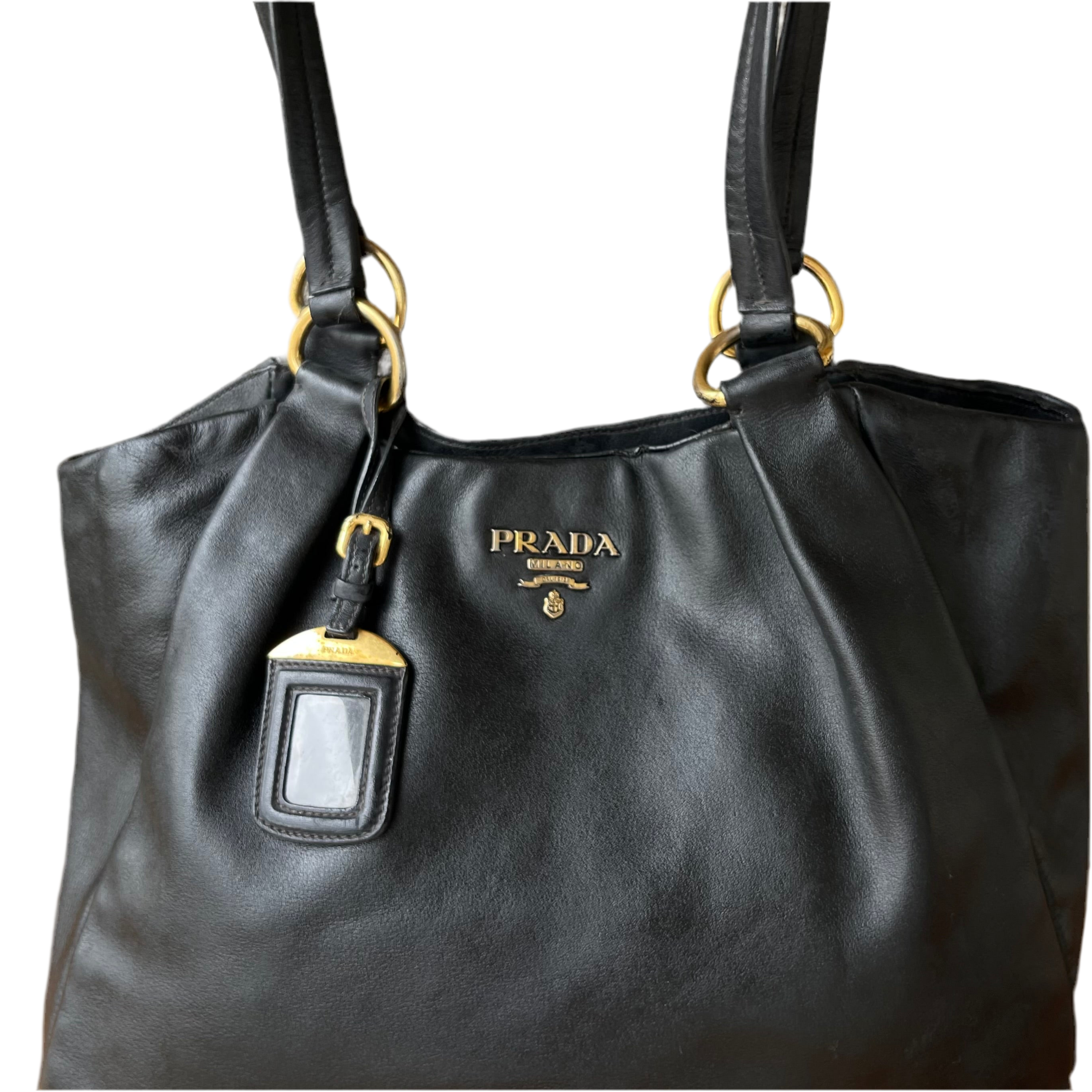 Prada Leather Shopper Bag