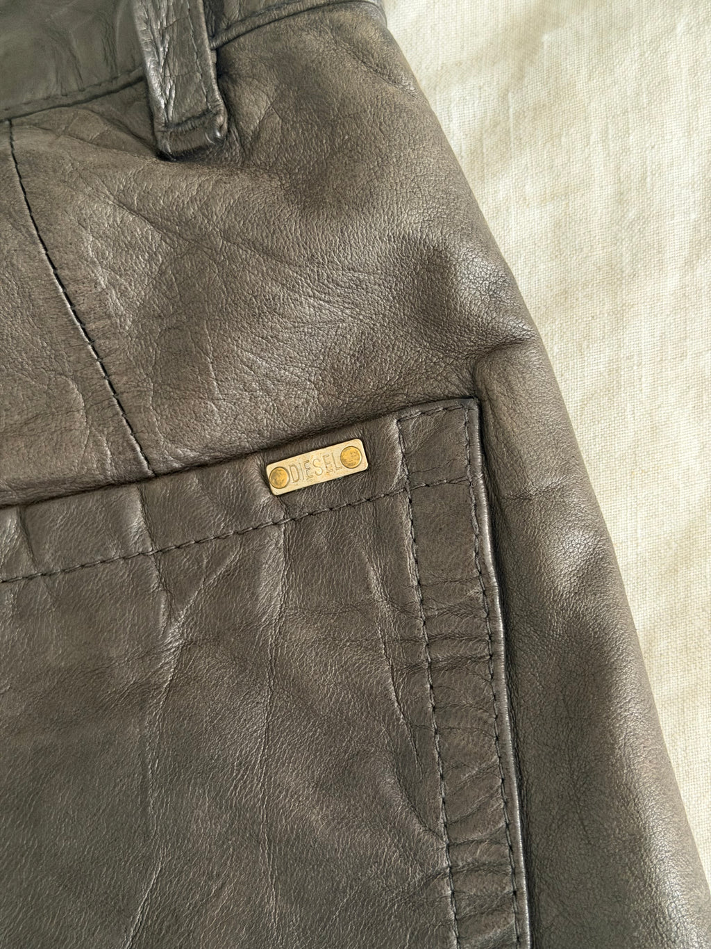 Diesel Biker Leather Pants