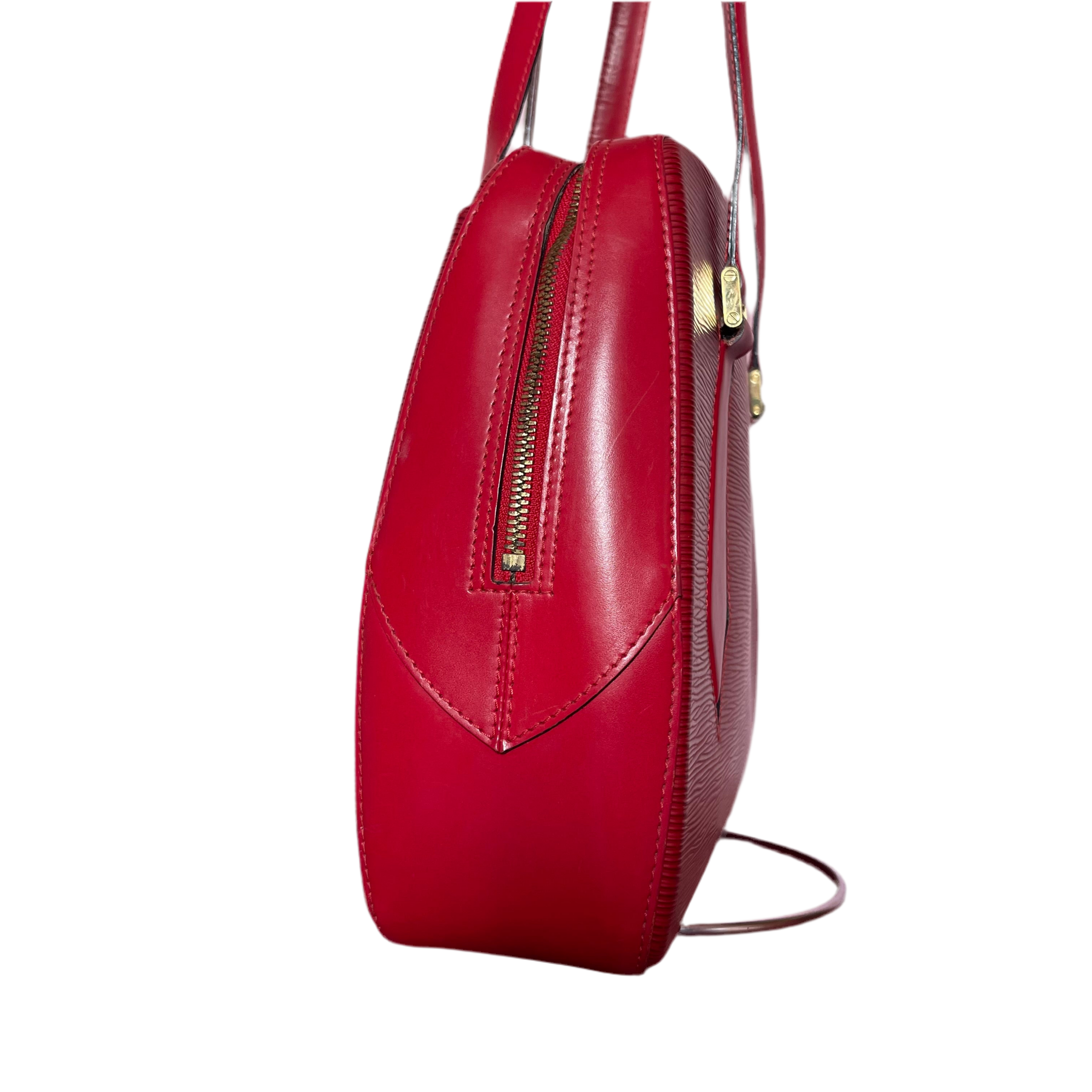 Louis Vuitton Cherry Red Epi Voltaire Bag