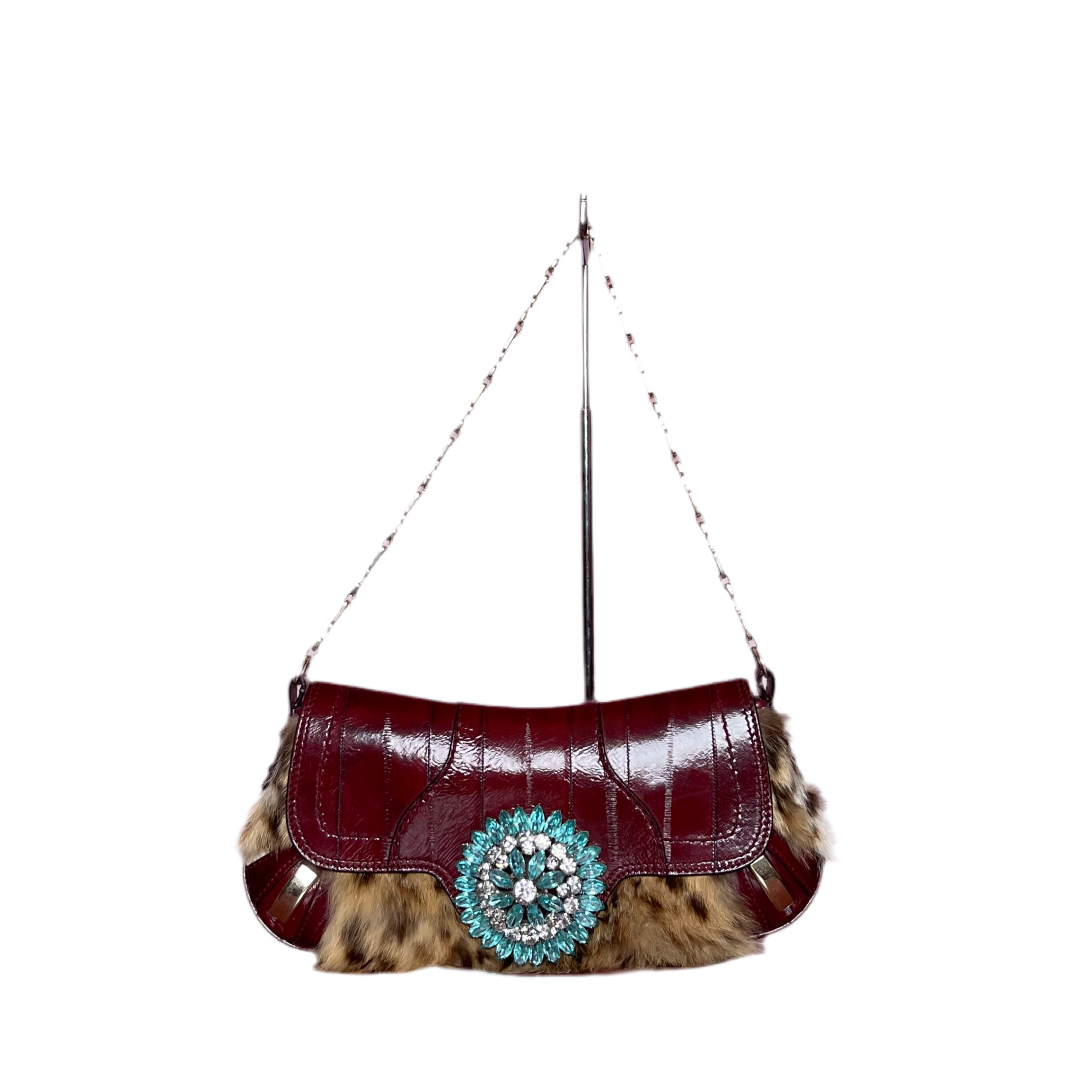 Dolce & Gabbana Leopard Fur Shoulder Bag
