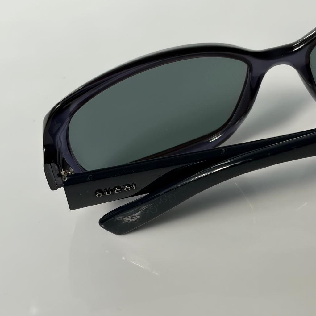 Gucci Vintage Monogram Blue Sunglasses