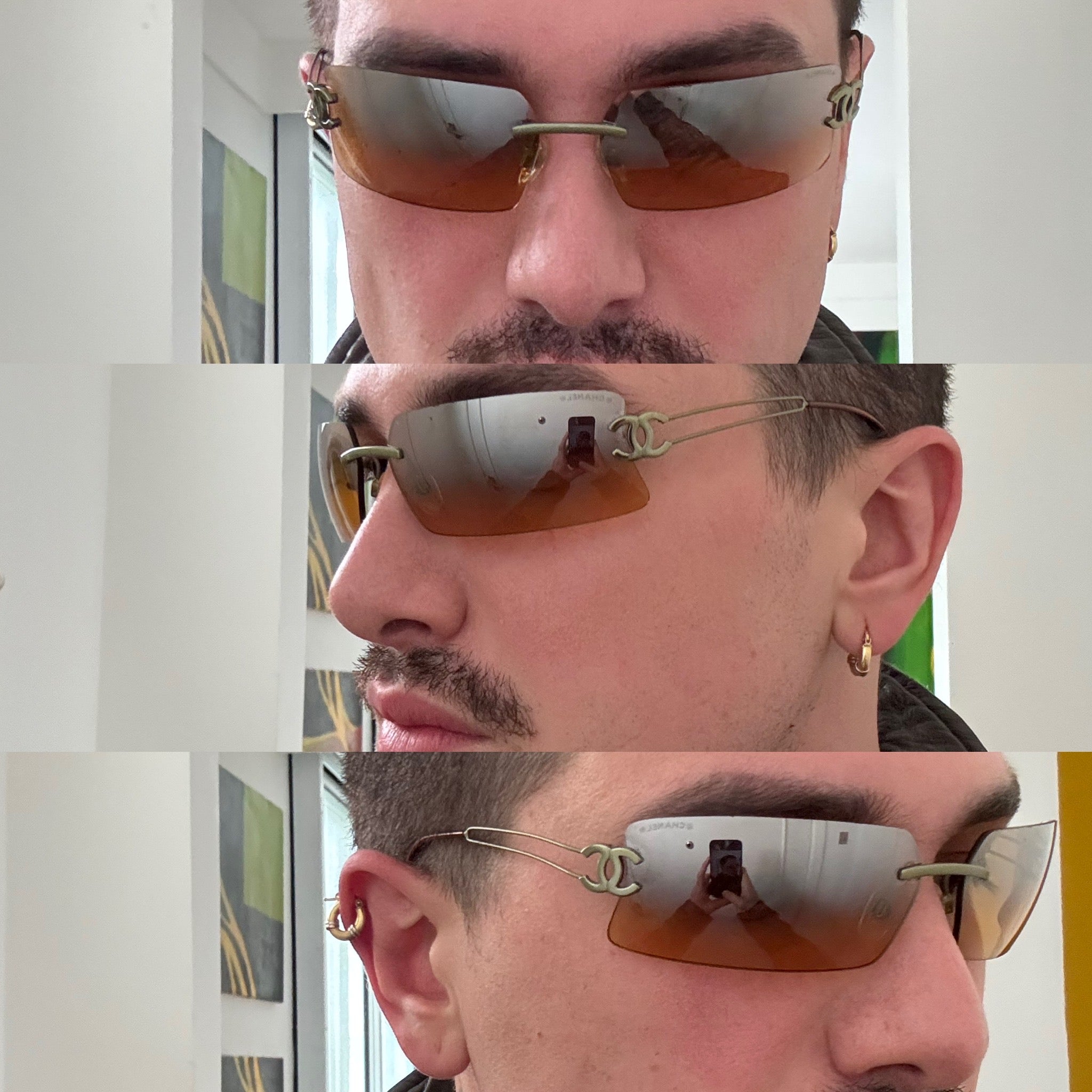 Chanel 4051 Logo Yellow Sunglasses