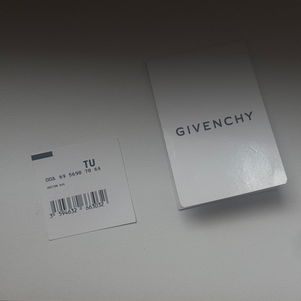 Givenchy Metallic Soft Leather Logo Embossed Braided Handle Satchel