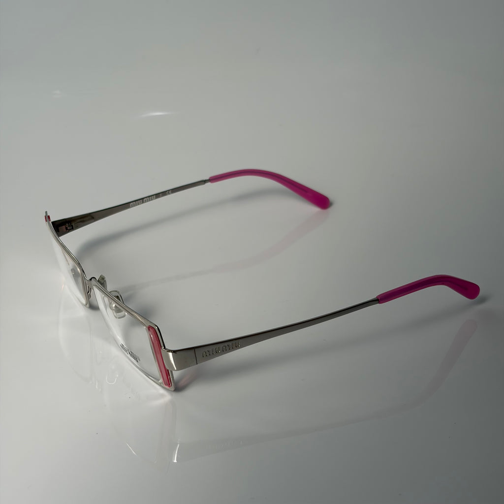 Miu Miu Pink Metal Glasses