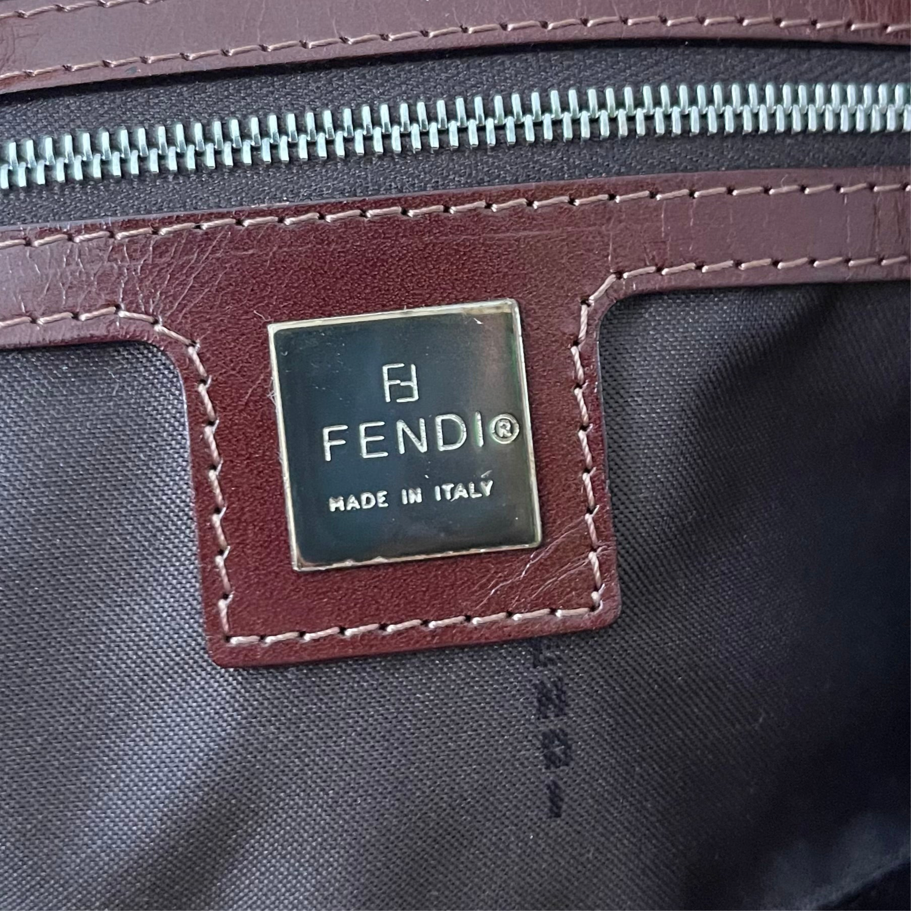 Fendi Corduroy Baguette Crossbody