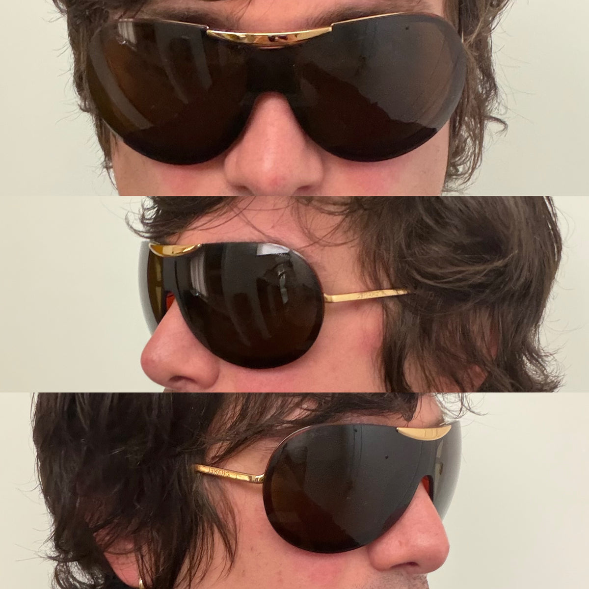 Chanel Gold Mask Sunglasses