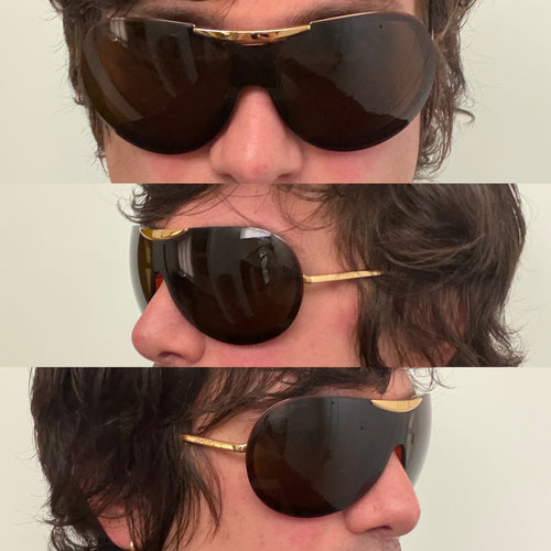 Chanel Gold Mask Sunglasses