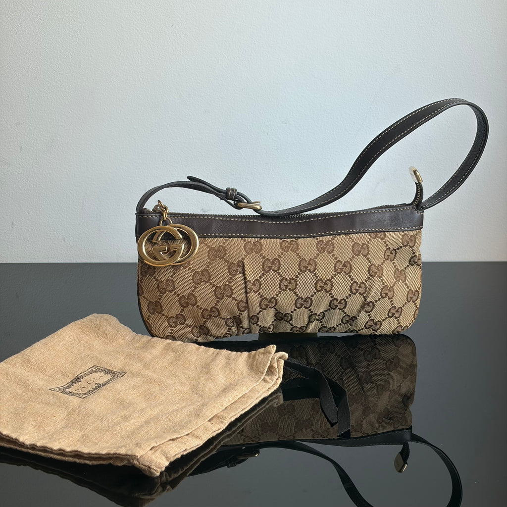 Gucci Monogram Pochette Bag