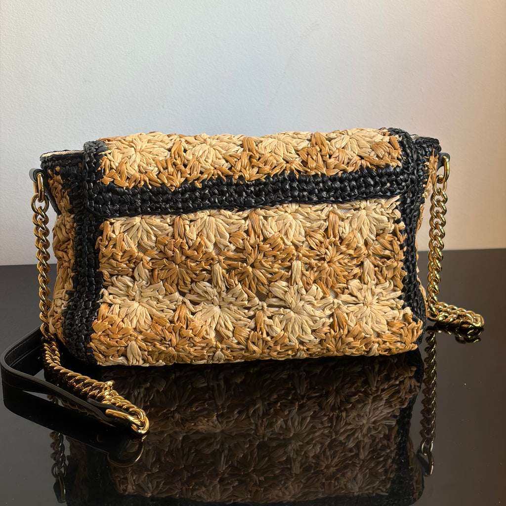 Gucci Marmont Raffia Bag
