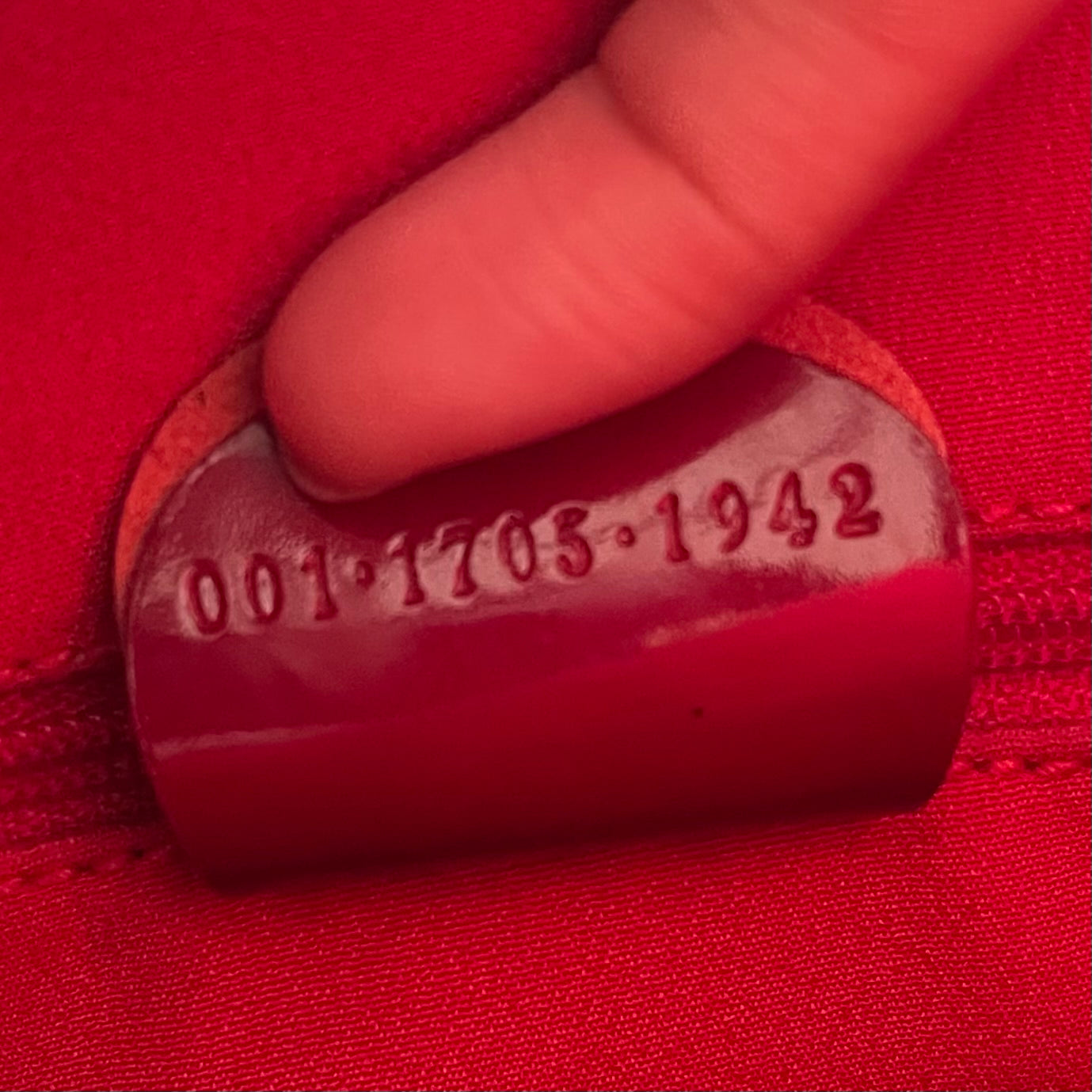 Gucci by Tom Ford Red Velvet Monogram Shoulder Bag