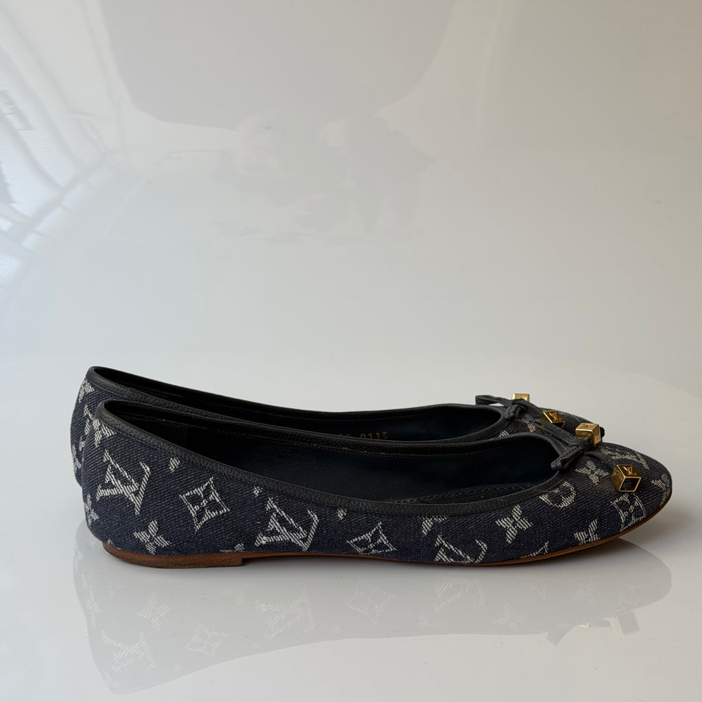 Louis Vuitton Denim Monogram Flats