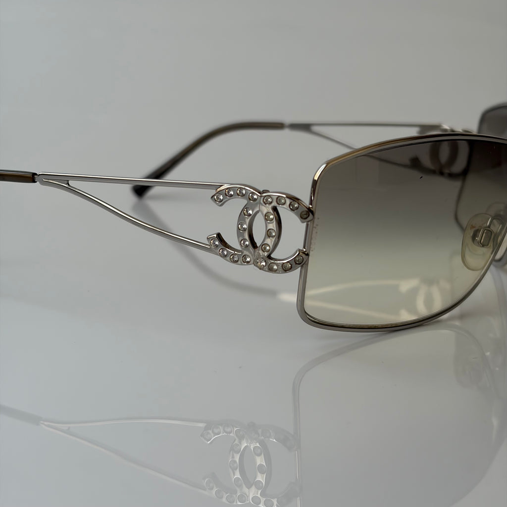 Chanel 2000s Crystal Sunglasses