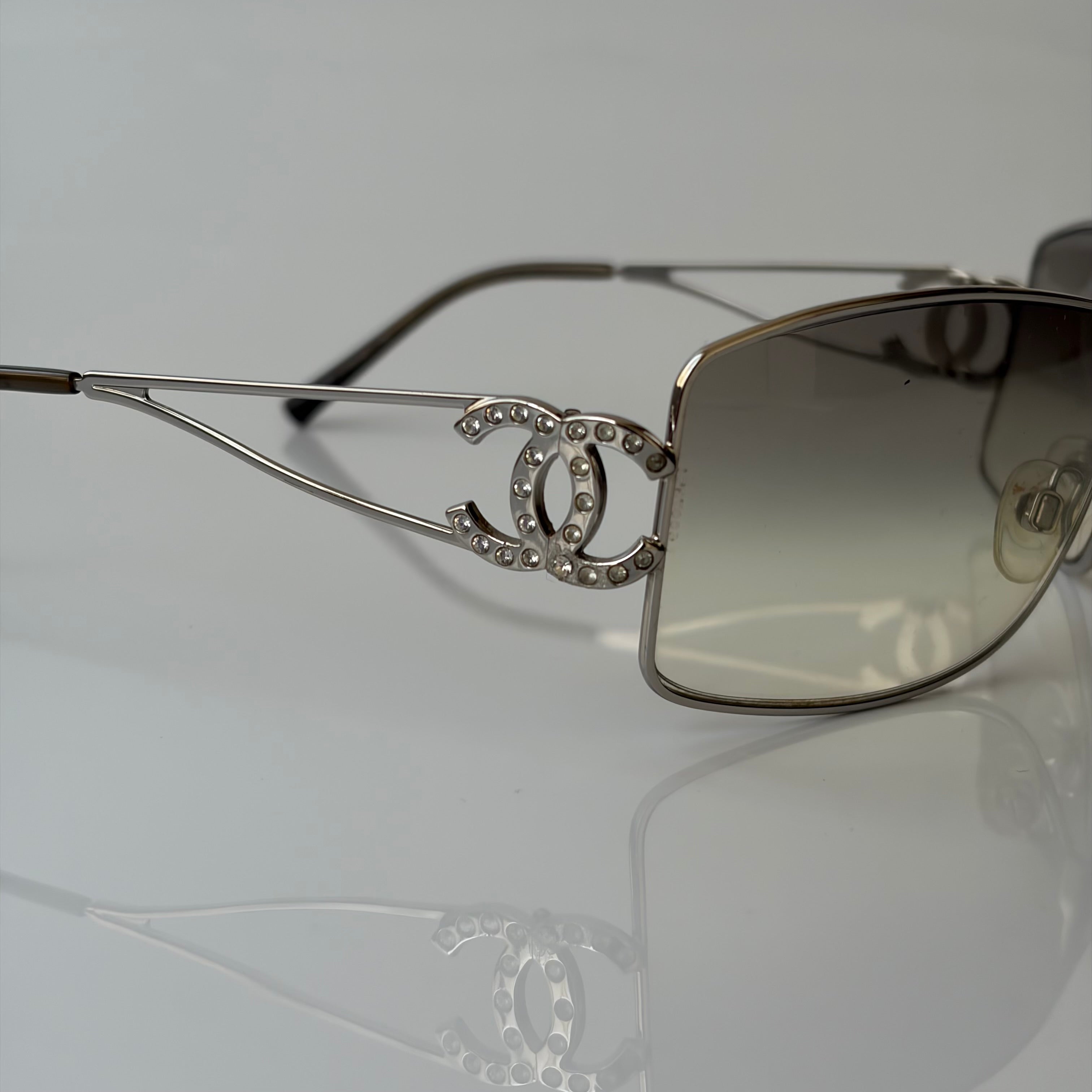 Chanel 2000s Crystal Sunglasses